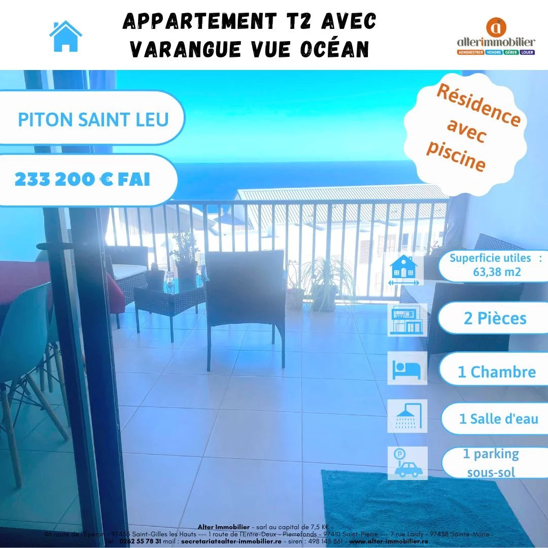 Vente Appartement Saint-Leu