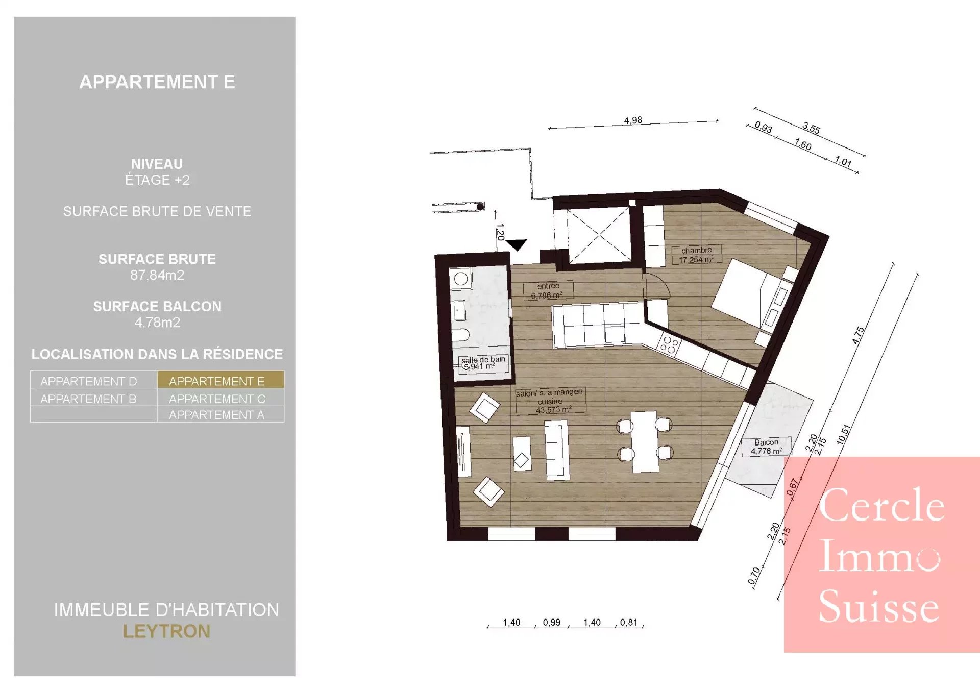 APPARTEMENT NEUF SUR PLAN - lot E - Photo 5