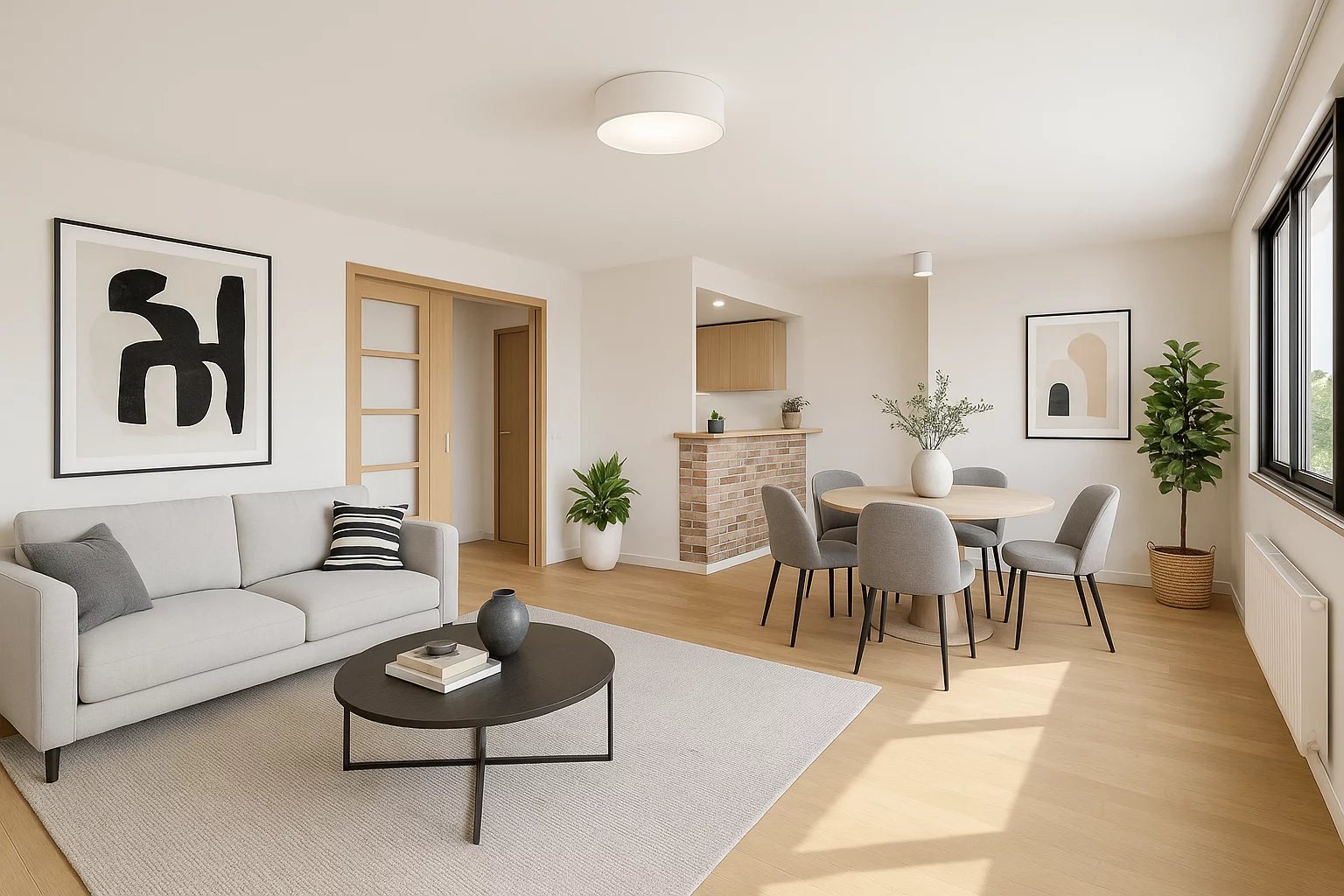 Appartement avec parking - 70m2 - 3 pièces - 75013 Paris - Image 1