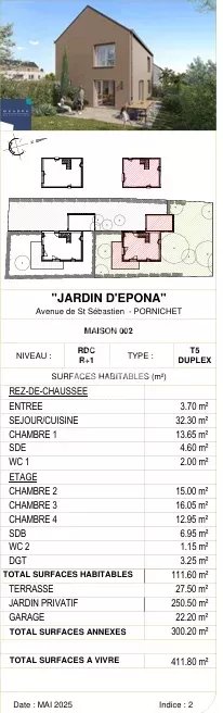 Maison 5 pièces neuf en VEFA - PORNICHET