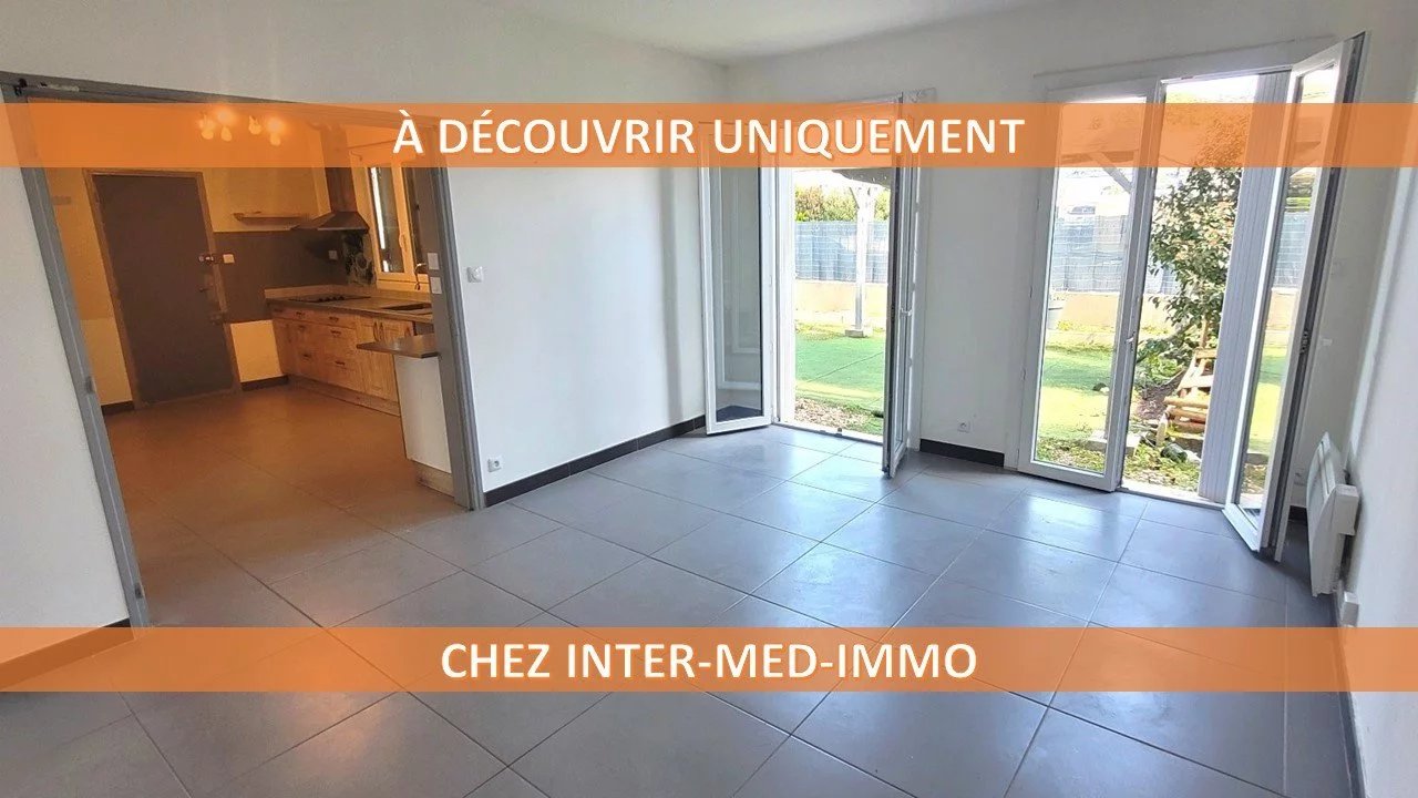 A Vendre Agde 34300 dans Quartier calme Villa de 3 pièces de plain-pied avec grand garage sur terrain de 378m²
