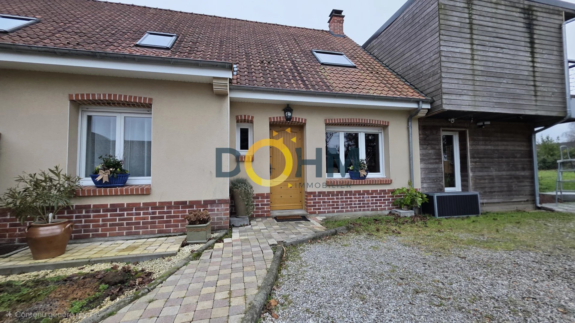 À Haillicourt, maison en semi Plain-Pied avec terrasse en ve