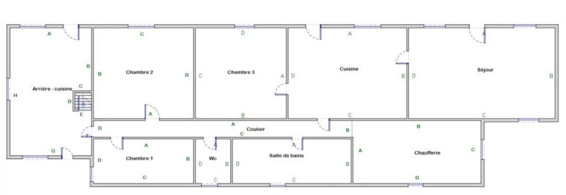 PLAIN PIED 3 CHAMBRES SUR FRESSIN