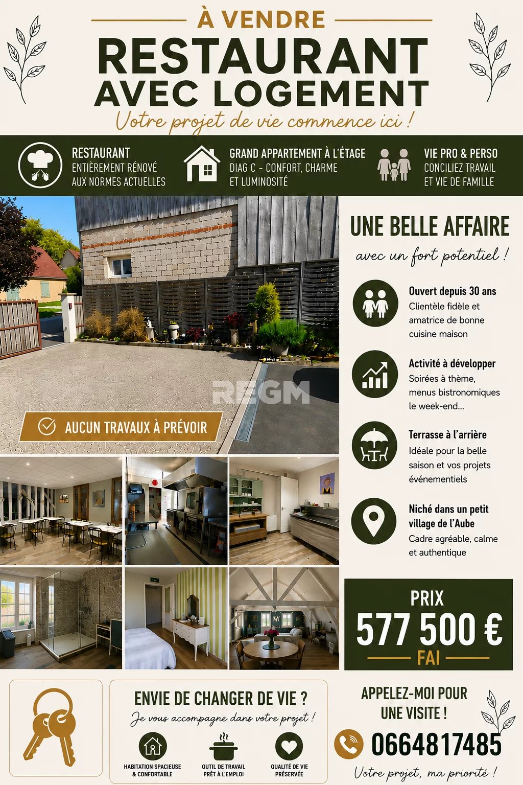 OPPORTUNITÉ RARE DANS L'AUBE !