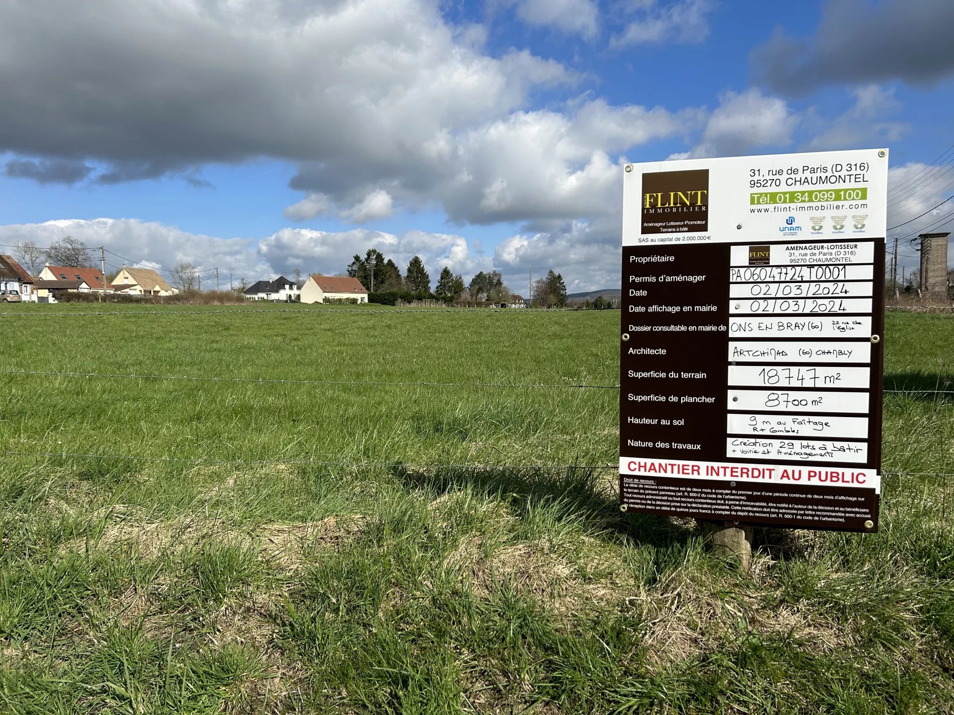 Vente Terrain constructible Ons-en-Bray
