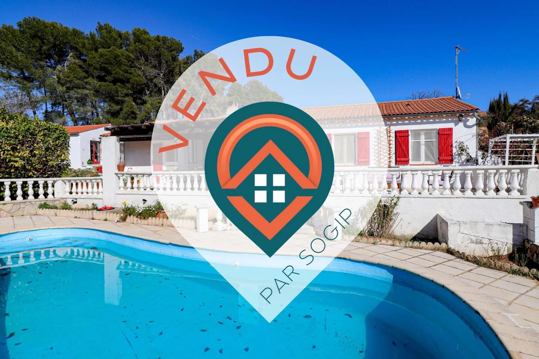 EXCLUSIVITE-VILLA AVEC 3 CHAMBRES, MAISON D'AMIS ET PISCINE