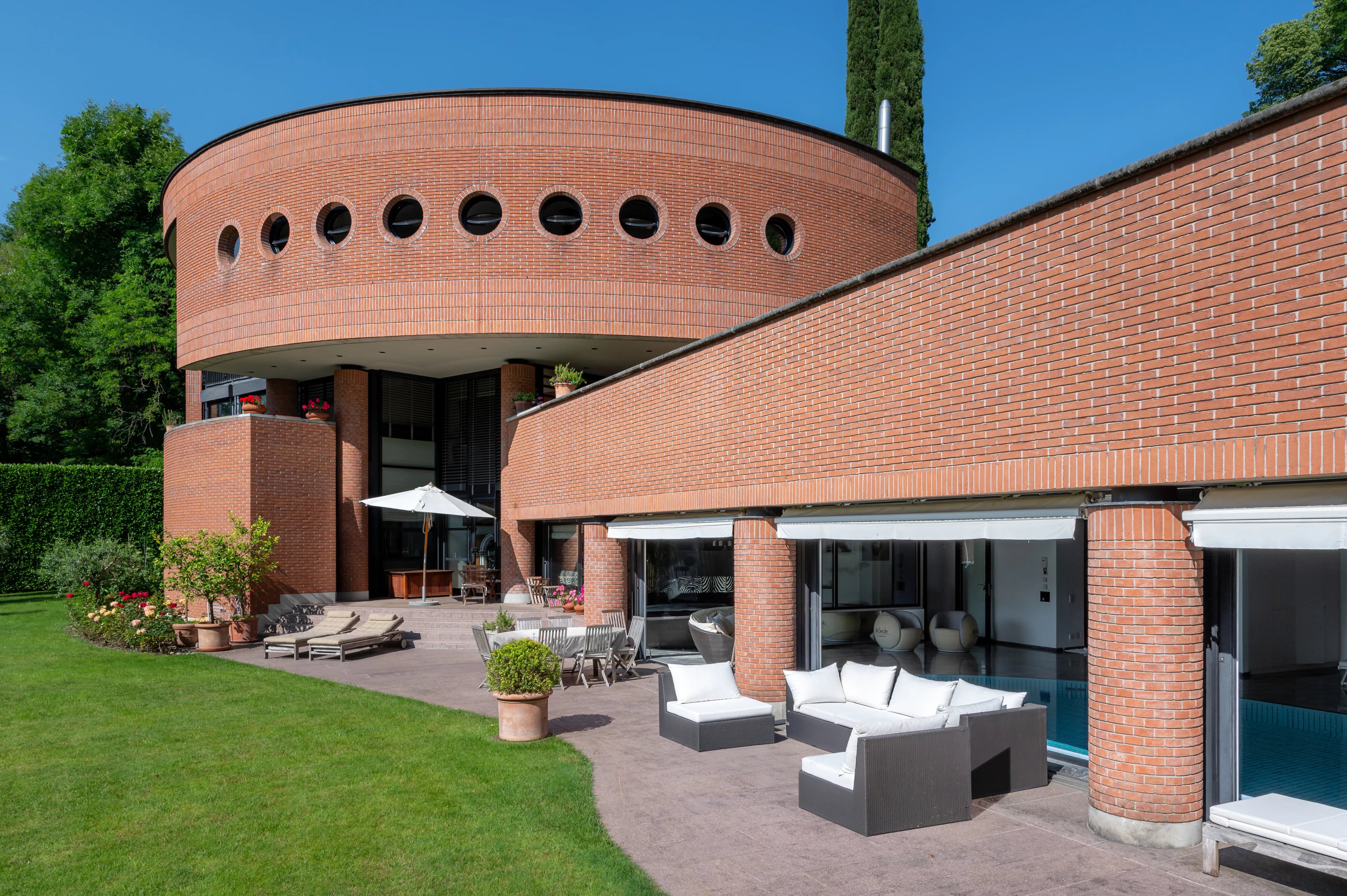 Prestigious villa designed by architect Mario Botta