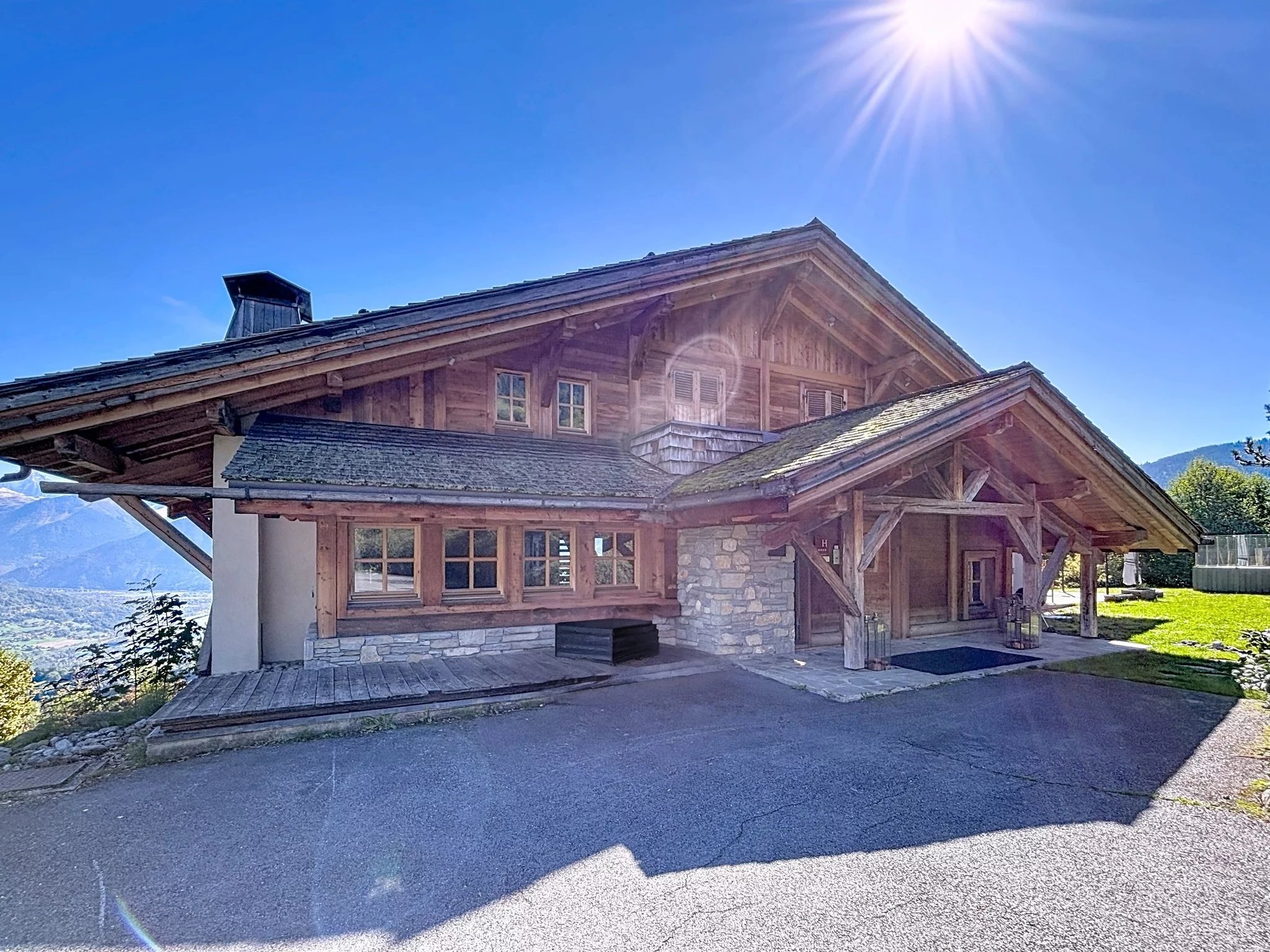 Exklusives Chalet mit atemberaubendem Panoramablick auf den Mont Blanc