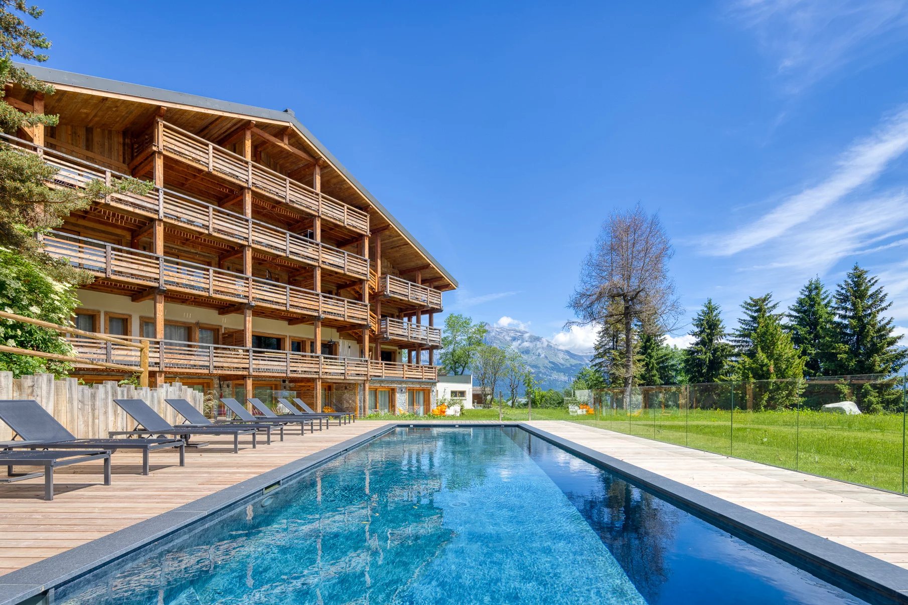 MEGEVE - COMBLOUX - A louer - Appartement -  9 personnes - 139 m2 - 2 chambres - 1 dortoir de 5 lits - Piscine - Salle de gym - Sauna - Hammam