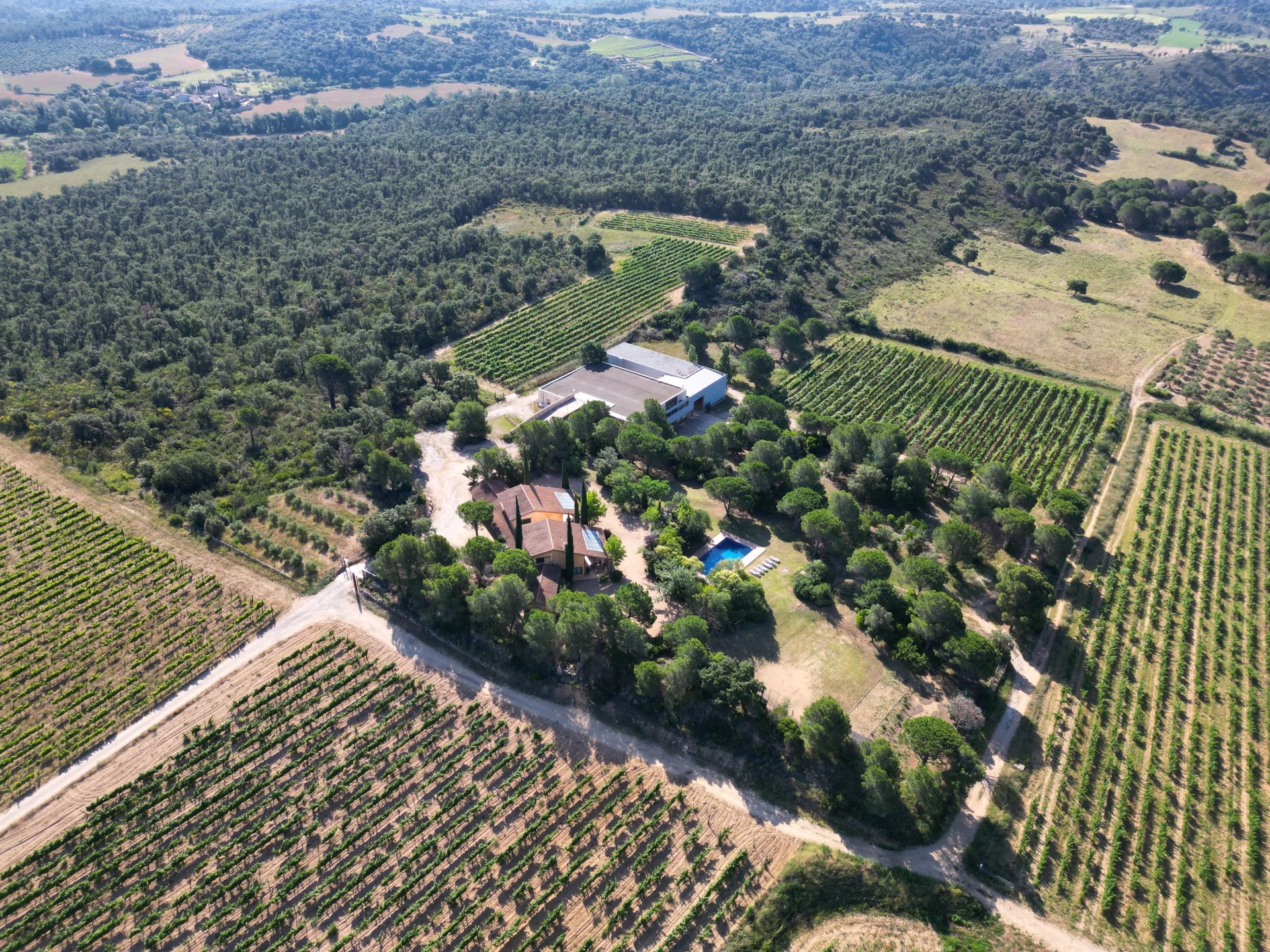 Exclusive Estate with Twin Homes and Wine Cellar Surrounded by 8 Hectares of Vineyards in Alt Empordà, Costa Brava.