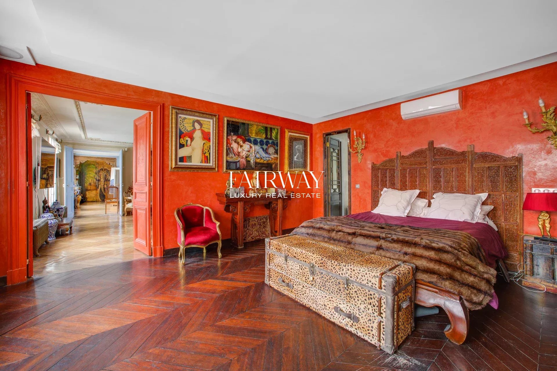 Appartement haussmannien de prestige de 124 m² avec 2 chambres de service en option – Paris 8e Montaigne