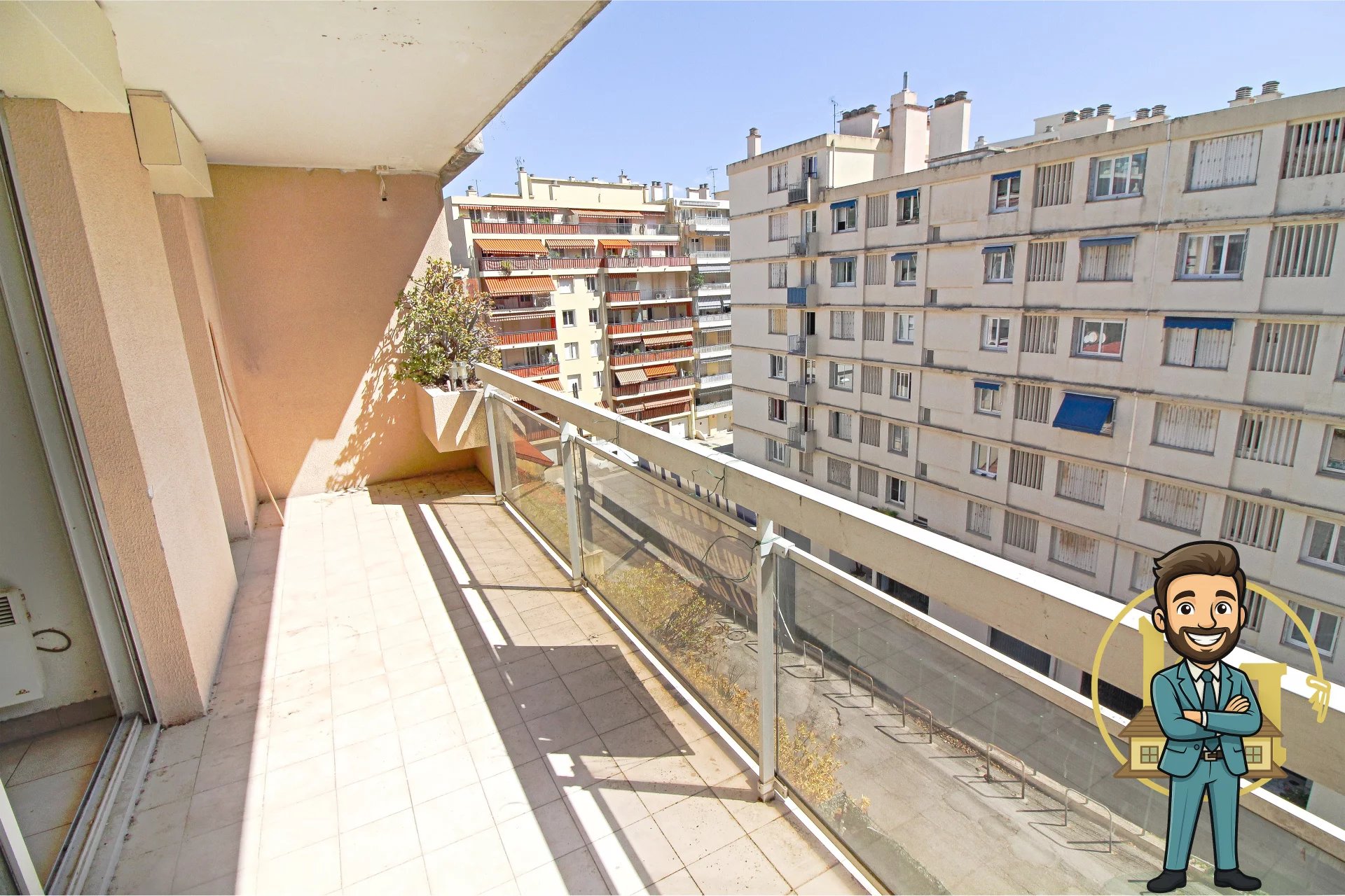 NICE NORD - Cyrille Besset - 2P 51m² - Terrasse 10m² - Sud - dégagé - 210.000 €
