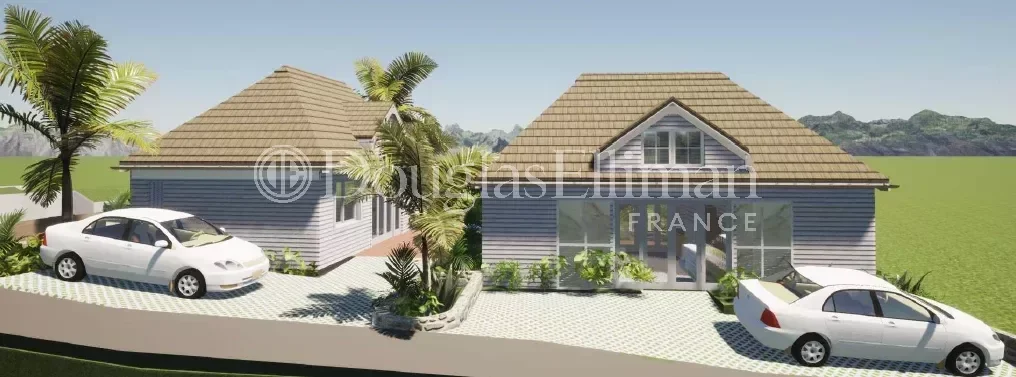 Terrain avec PC – Deux maisons 2 ch – piscine - Image nᵒ2