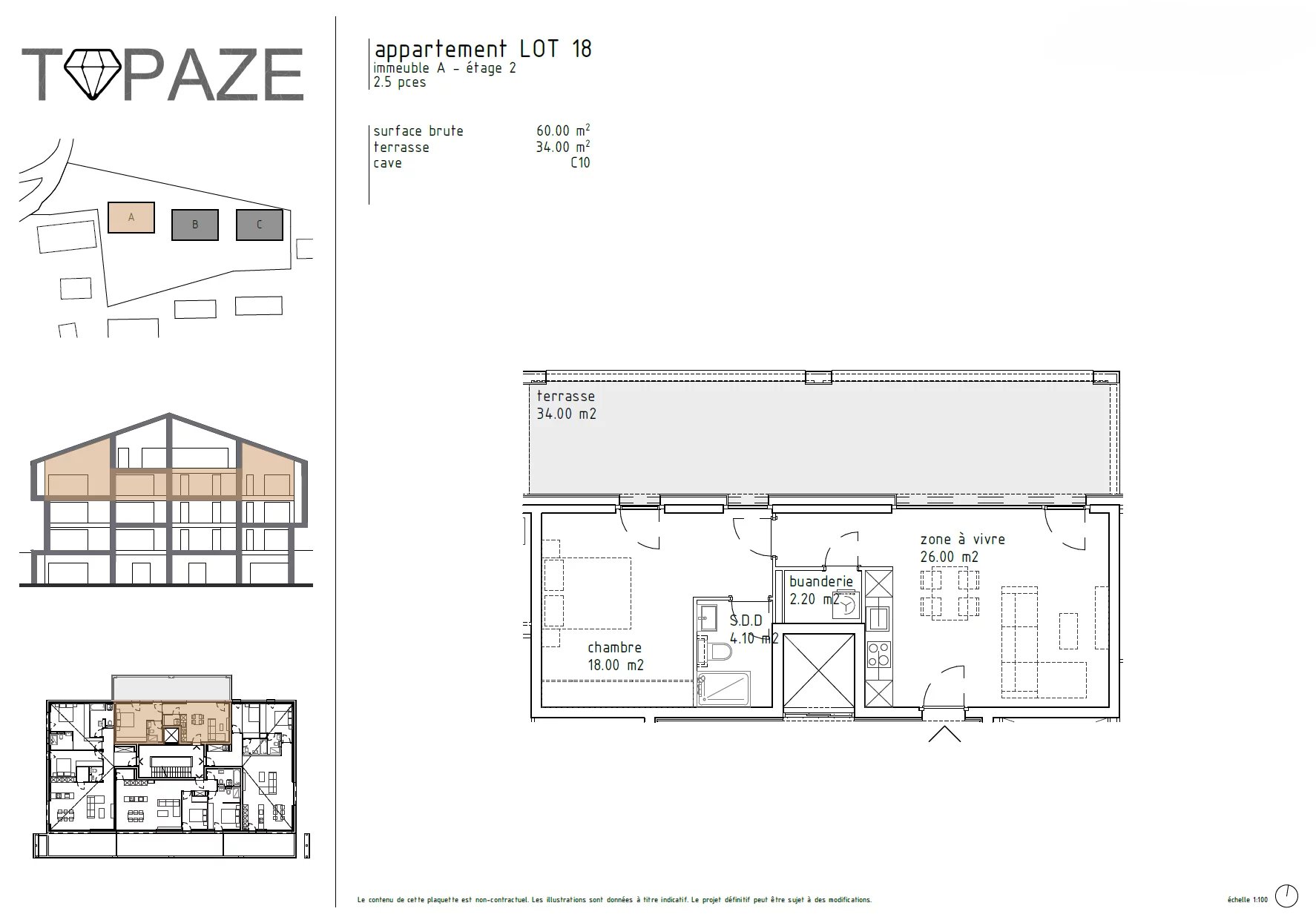 Appartement de standing 2.5 pièces à Crans-Montana