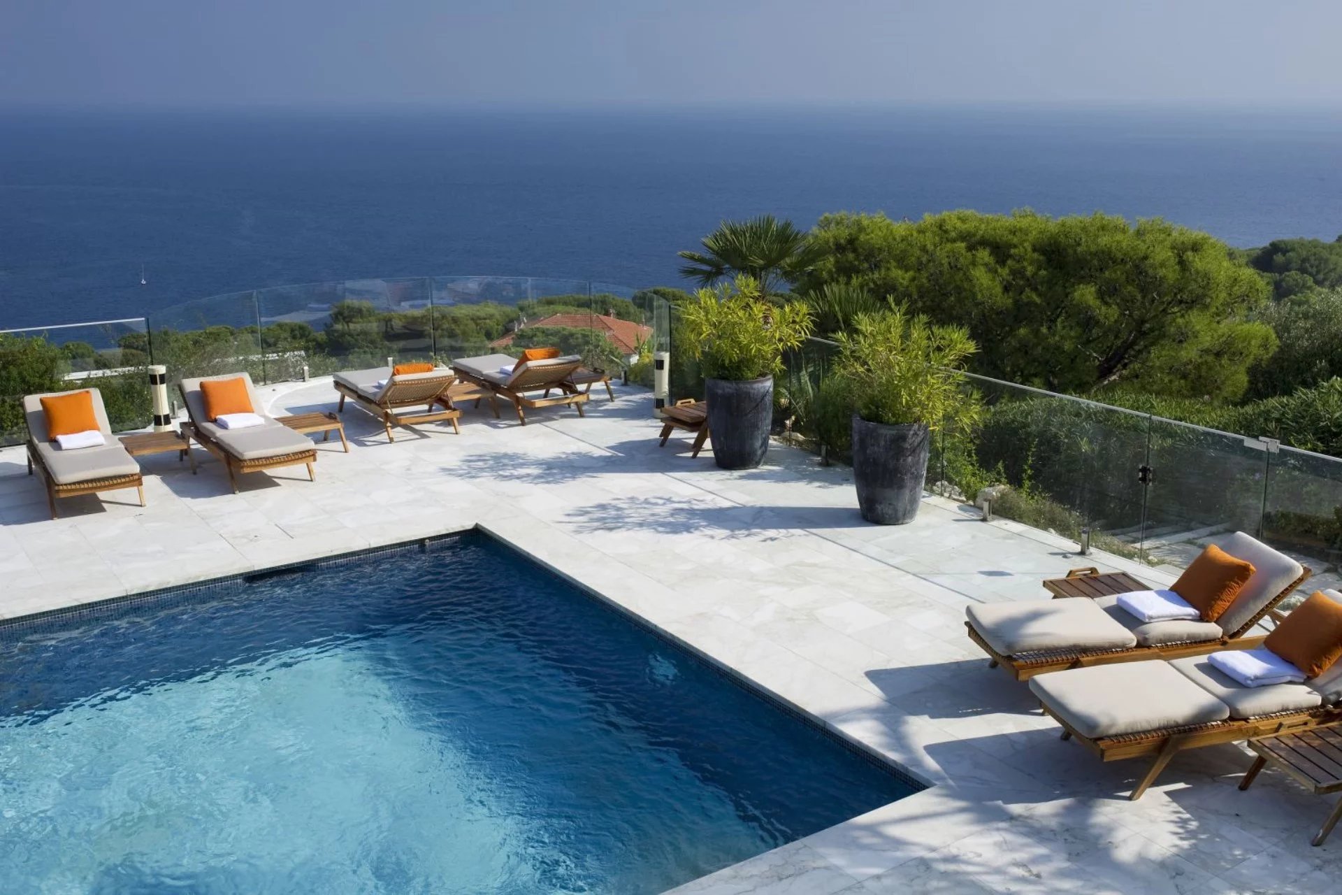 Luxury, modern 7-bedroom villa with hotel service