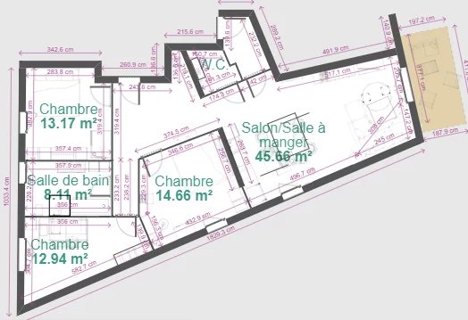 Appartement T4 LA SOIE - 3 Box - 200m gare LA SOIE