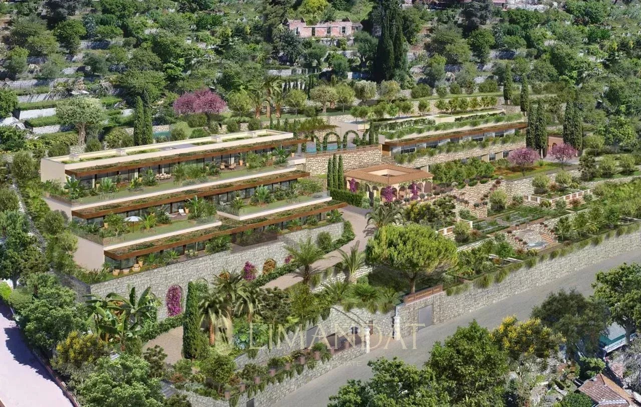 DERNIER APPARTEMENT A LA VENTE - 4 pièces d'exception - neuf 118 m2 terrasse 63 m2 domaine privé du futur Hôtel 5 * Restaurant Mirazur chef triplement étoilé MENTON Garavan