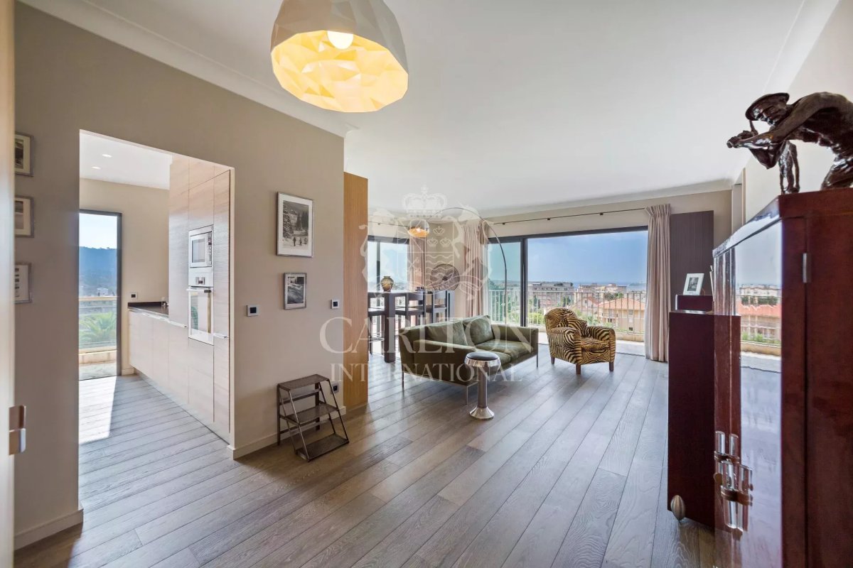 EXCLUSIVITY: CANNES PETIT JUAS-SPLENDIDE APARTMENT WITH SEA VIEW