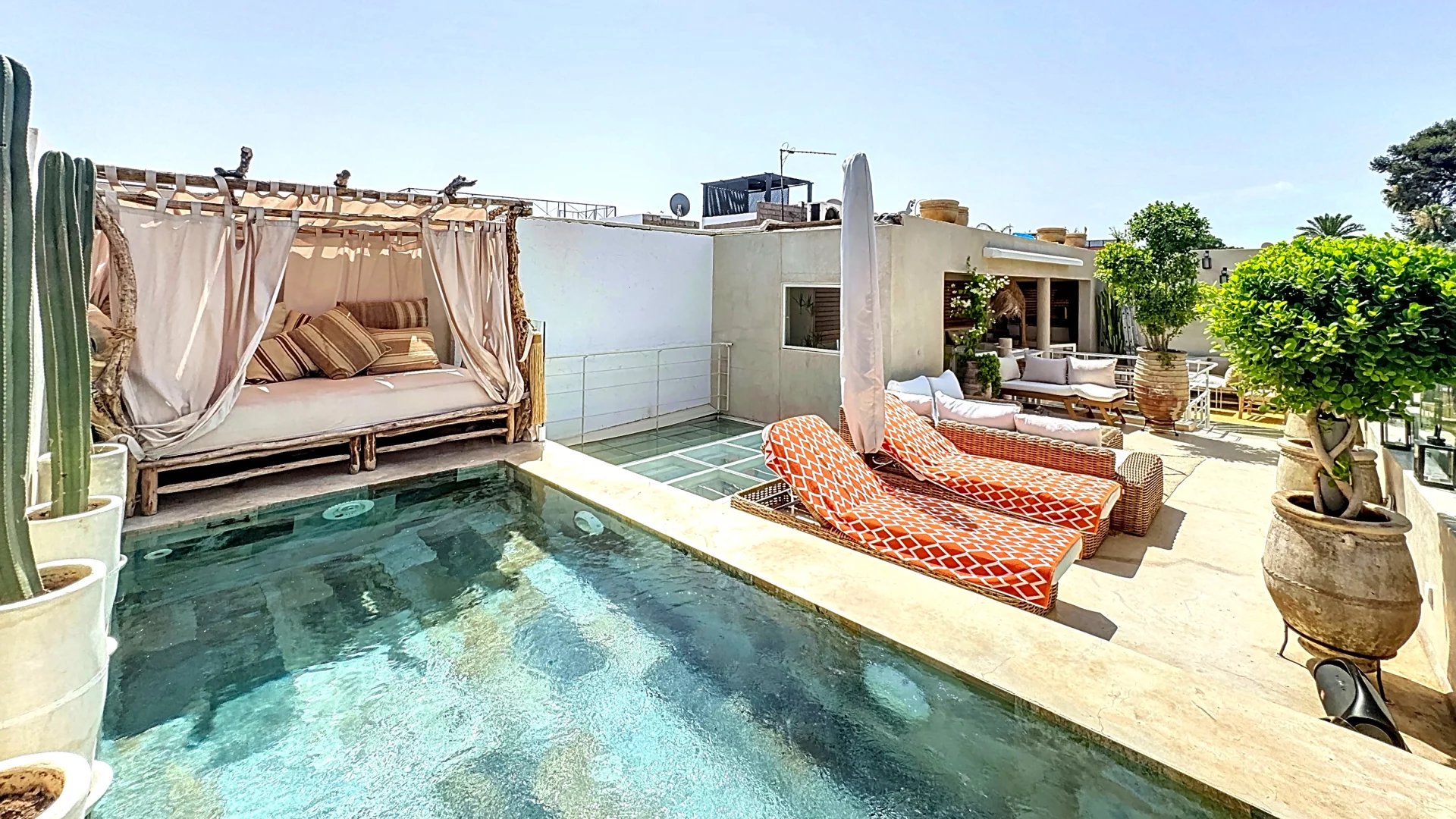 Exceptional riad with heated pool and breathtaking view of the Mamounia gardens - Marrakech medina