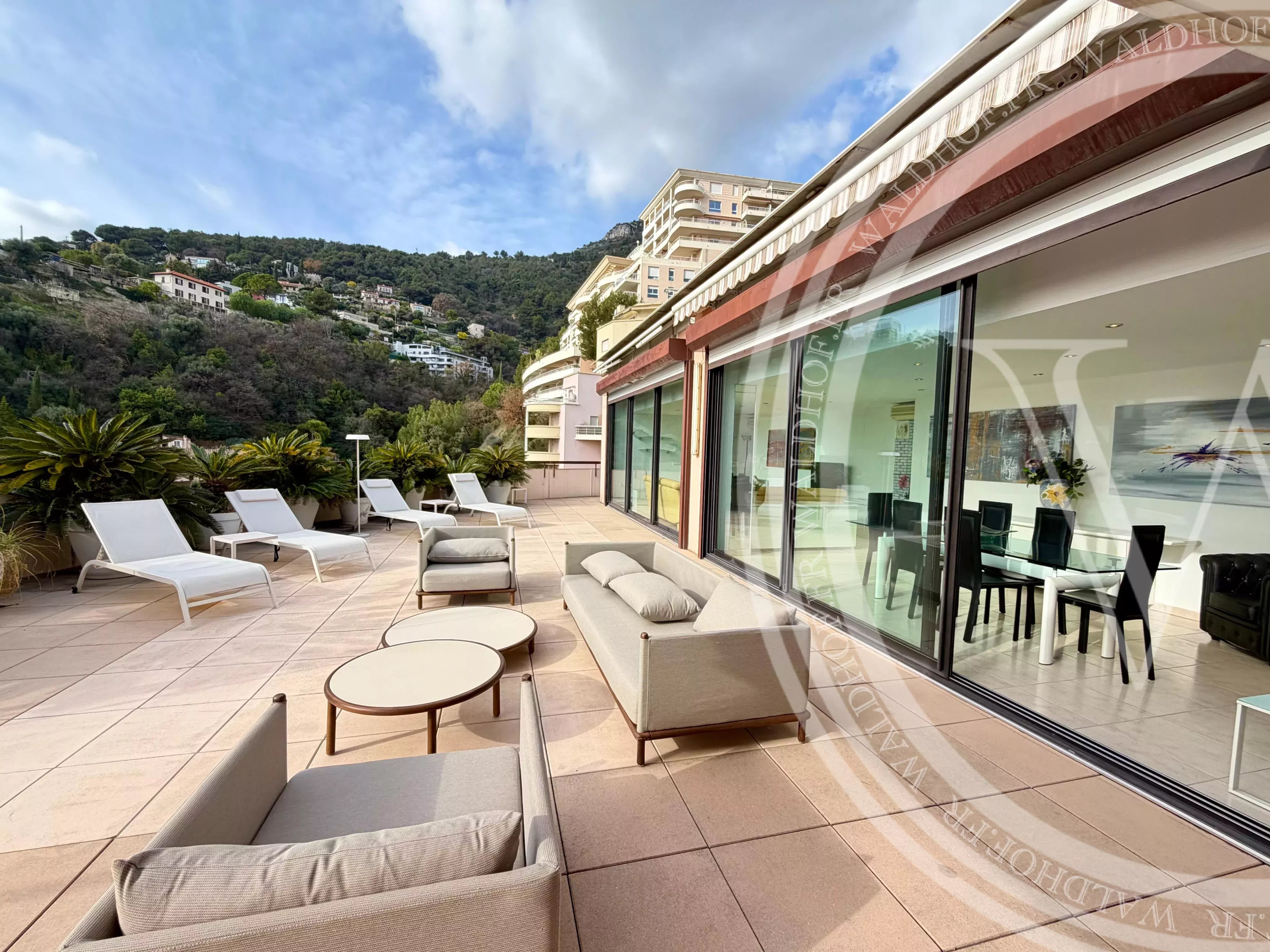 Exceptional Penthouse in Beausoleil with Panoramic Terrace and Sea Views