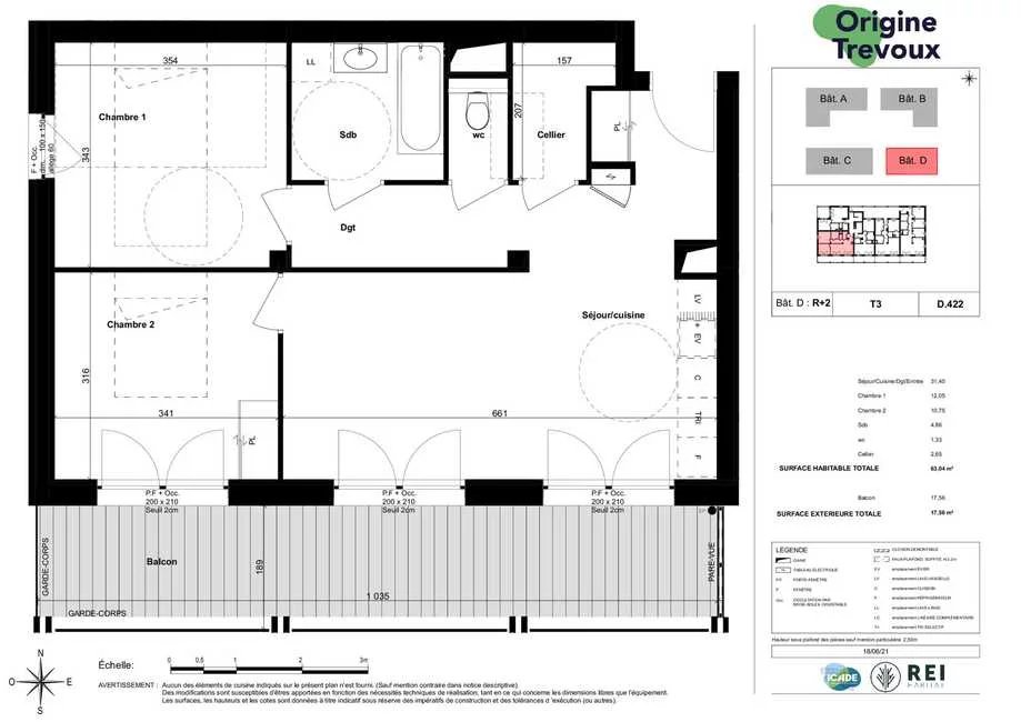 Appartement neuf T3 - À partir de 267 000 € TTC