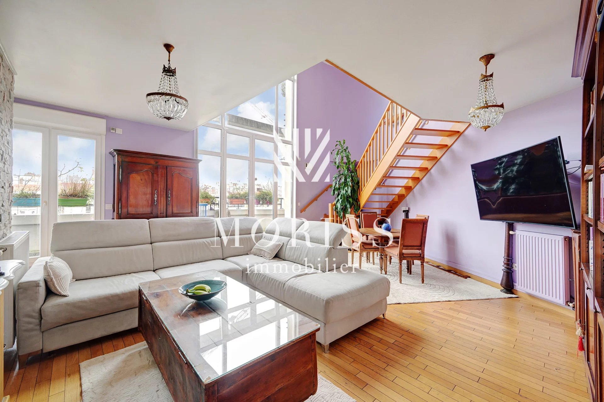 APPARTEMENT-5 PIÈCES -TERRASSE VUE SACRÉ COEUR-PARIS 18 - Image Array