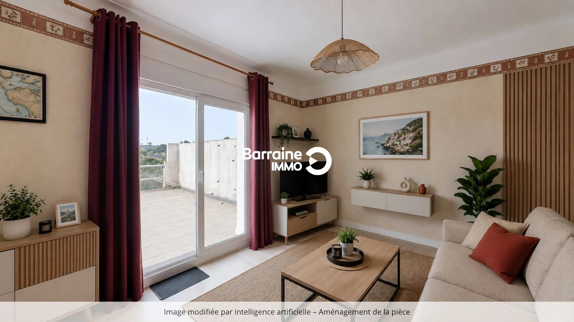 Appartement Crozon 3 pièces, 61.41 m² avec terrasse et espace de stockage privatif