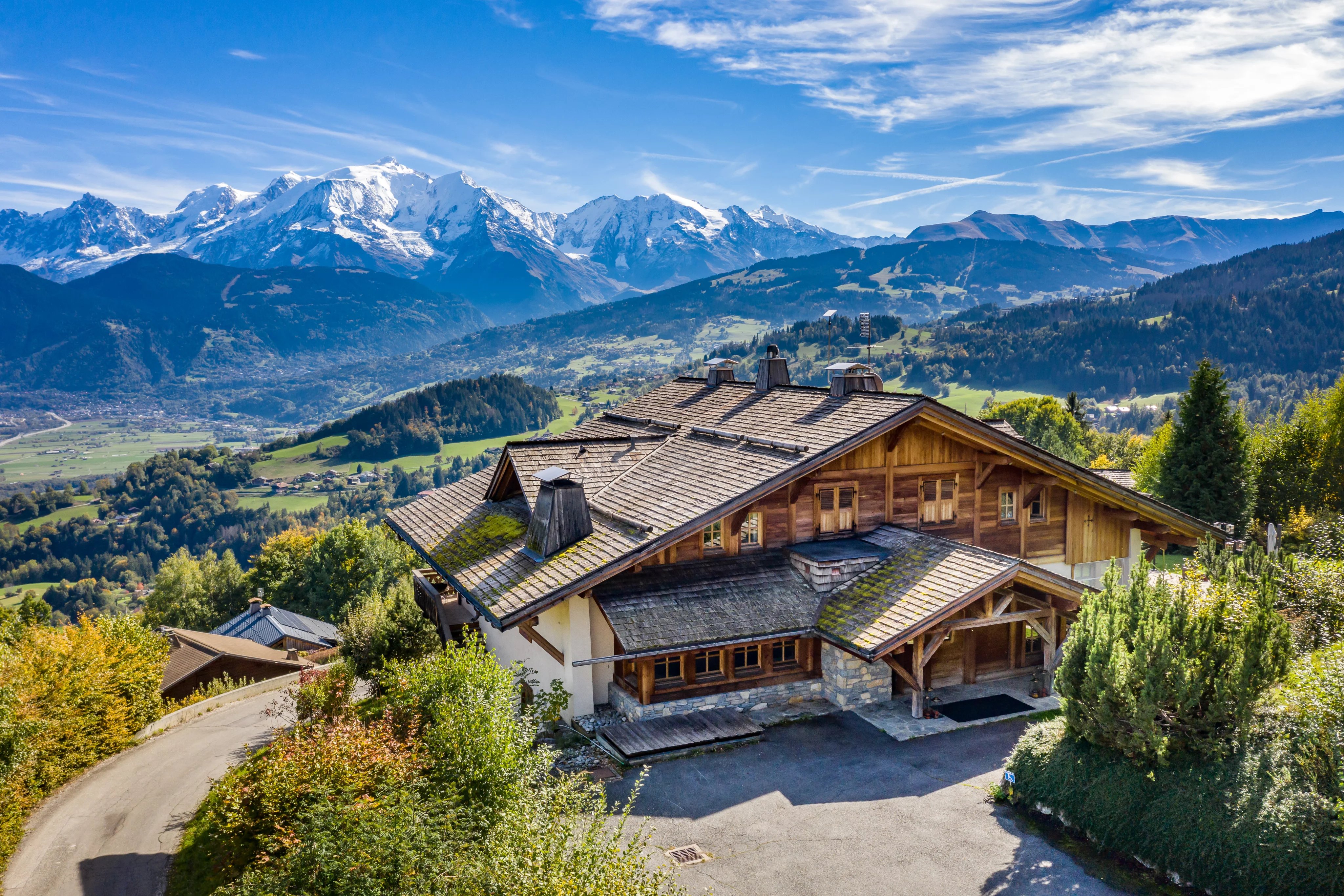 Exklusives Chalet mit atemberaubendem Panoramablick auf den Mont Blanc