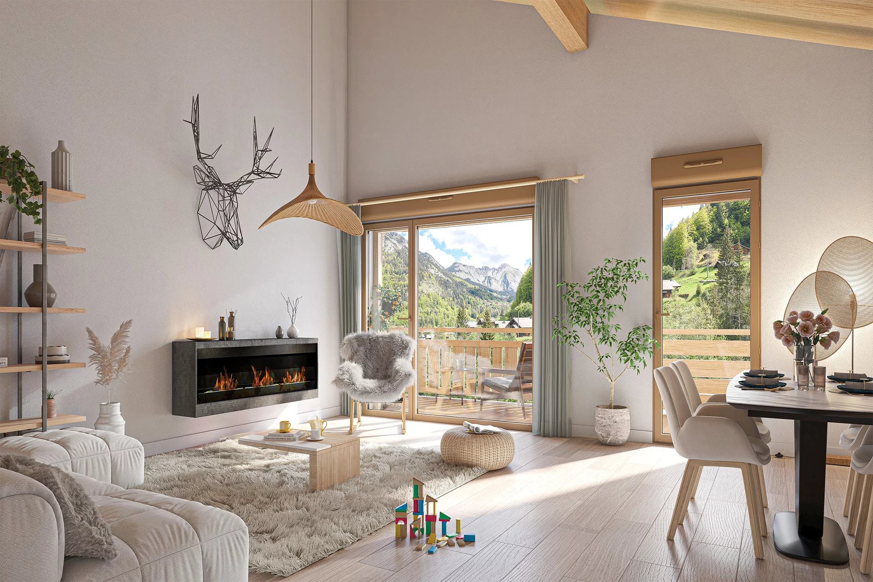 ABONDANCE - 1 bedroom ski in ski out apartment in Abondance Accommodation in Chamonix