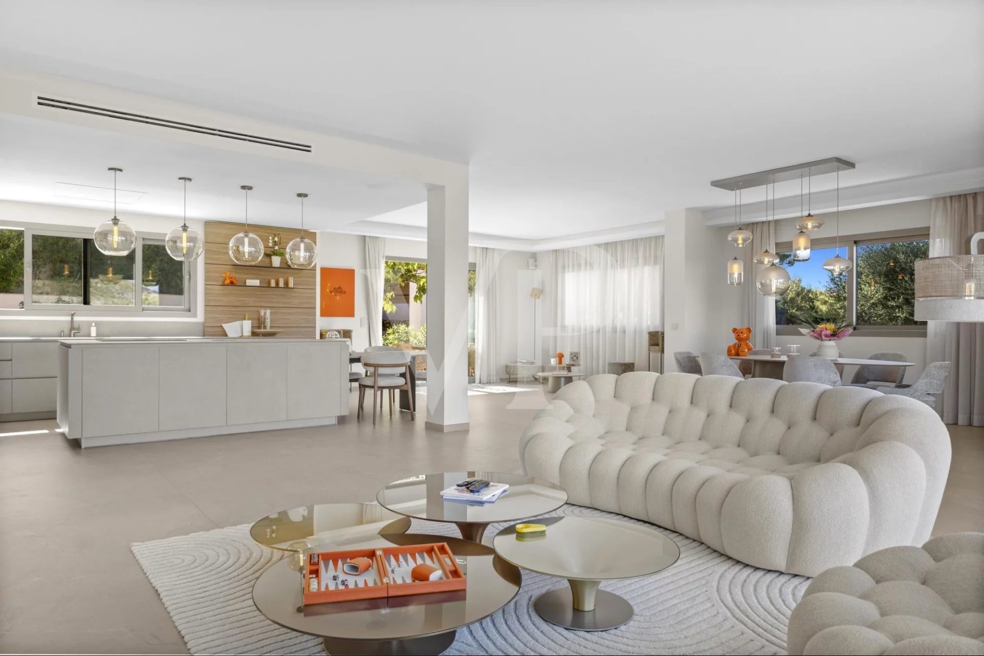 Near Cannes —  Contemporary Elegance with Sea View