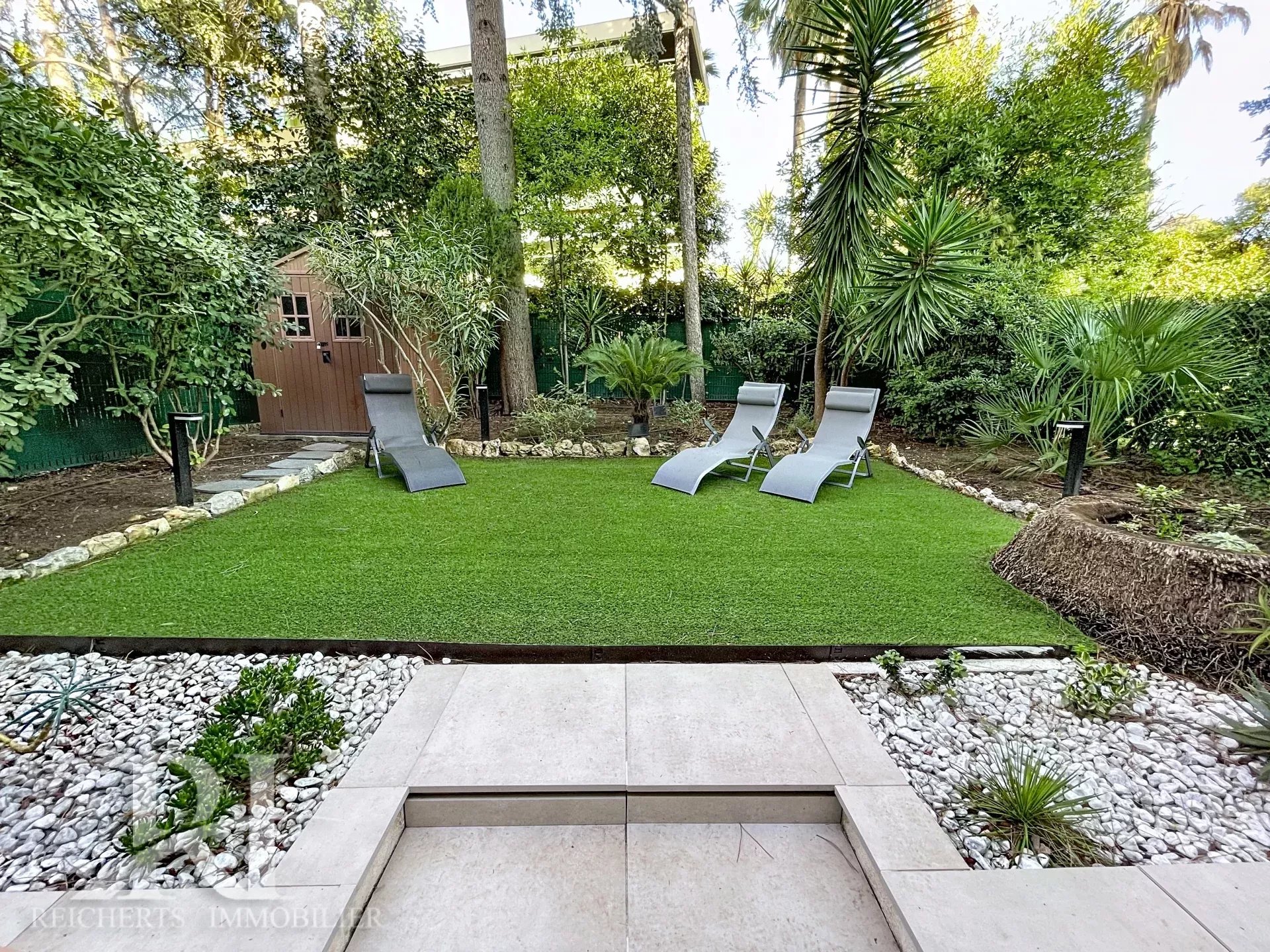 Cannes 3p de 74m2 avec jardin de 200m2 et garage