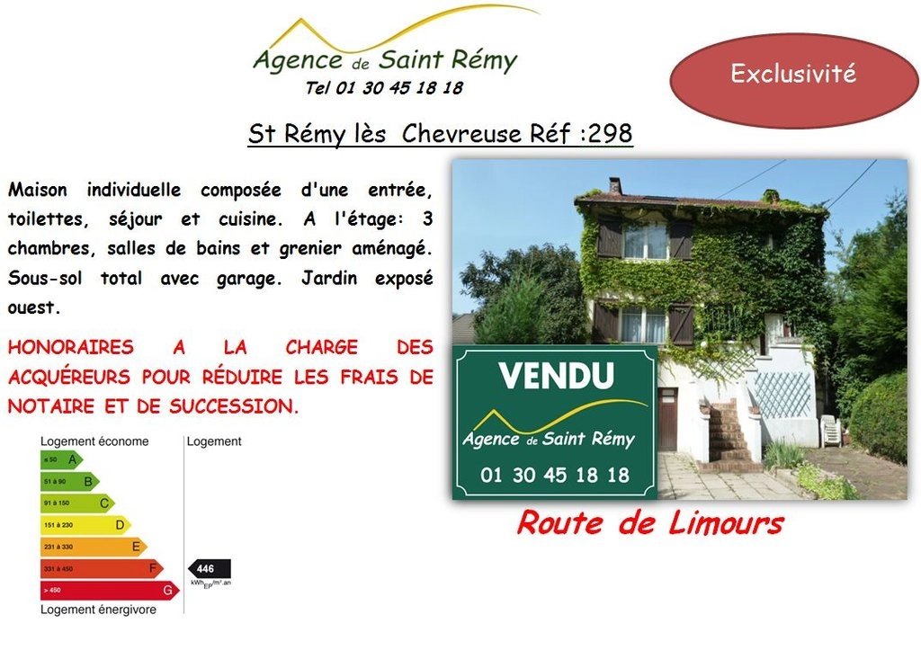 Vente Maison Saint-Rémy-lès-Chevreuse