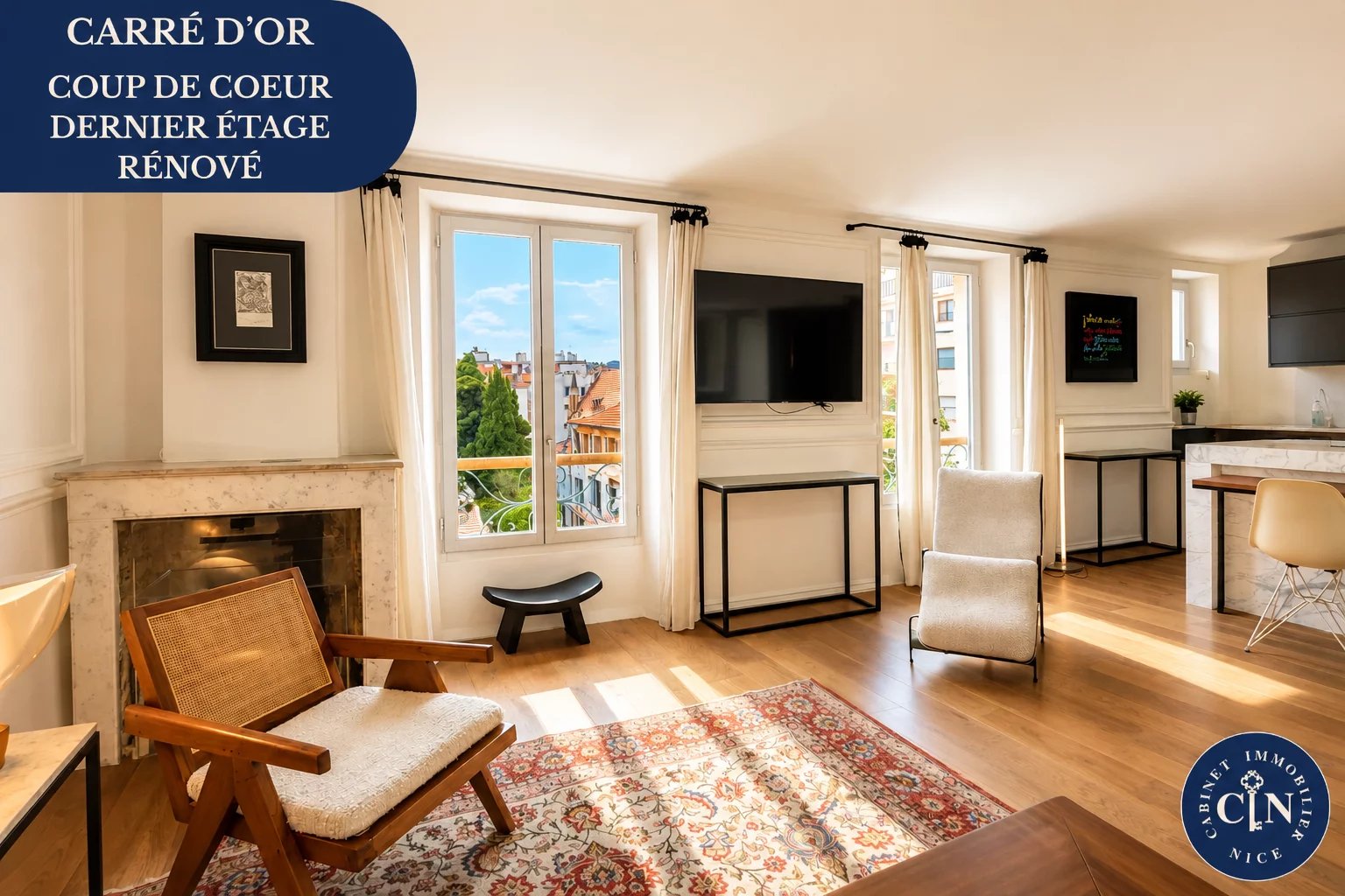 2 pièces - Duplex de charme - Carré d'Or