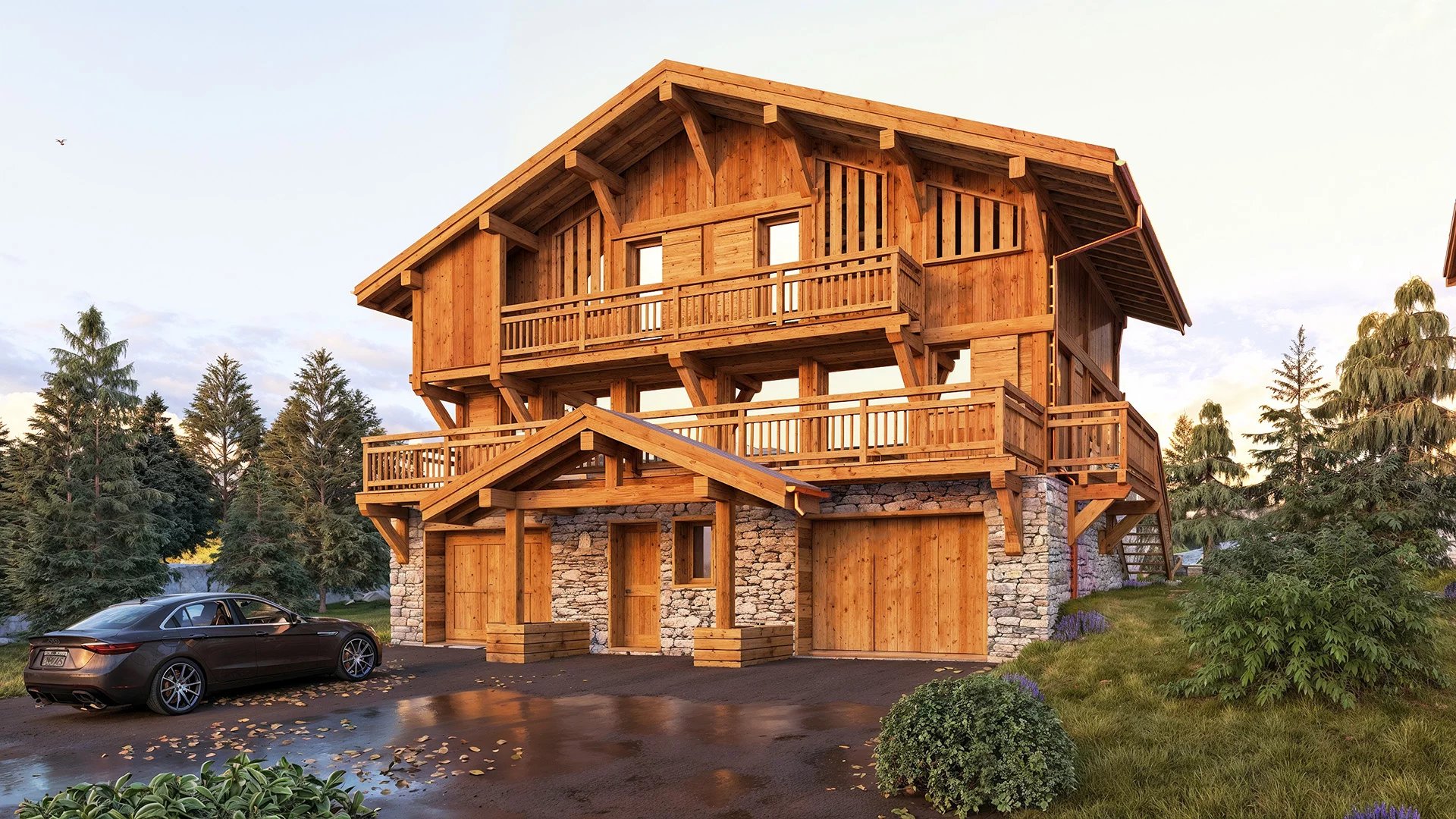 LES GETS - New build 4-bedroom chalet in Les Gets Accommodation in Chamonix