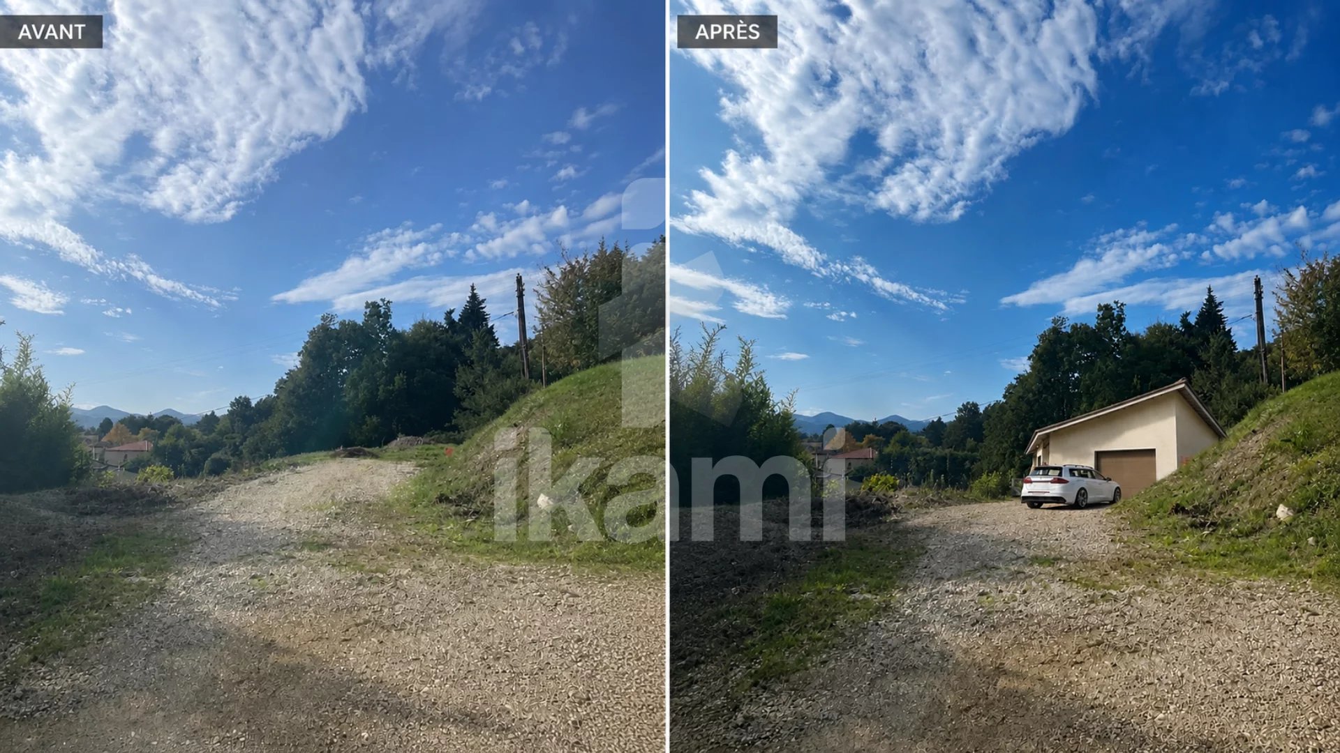 Terrain constructible viabilisé avec vue imprenable sur la v