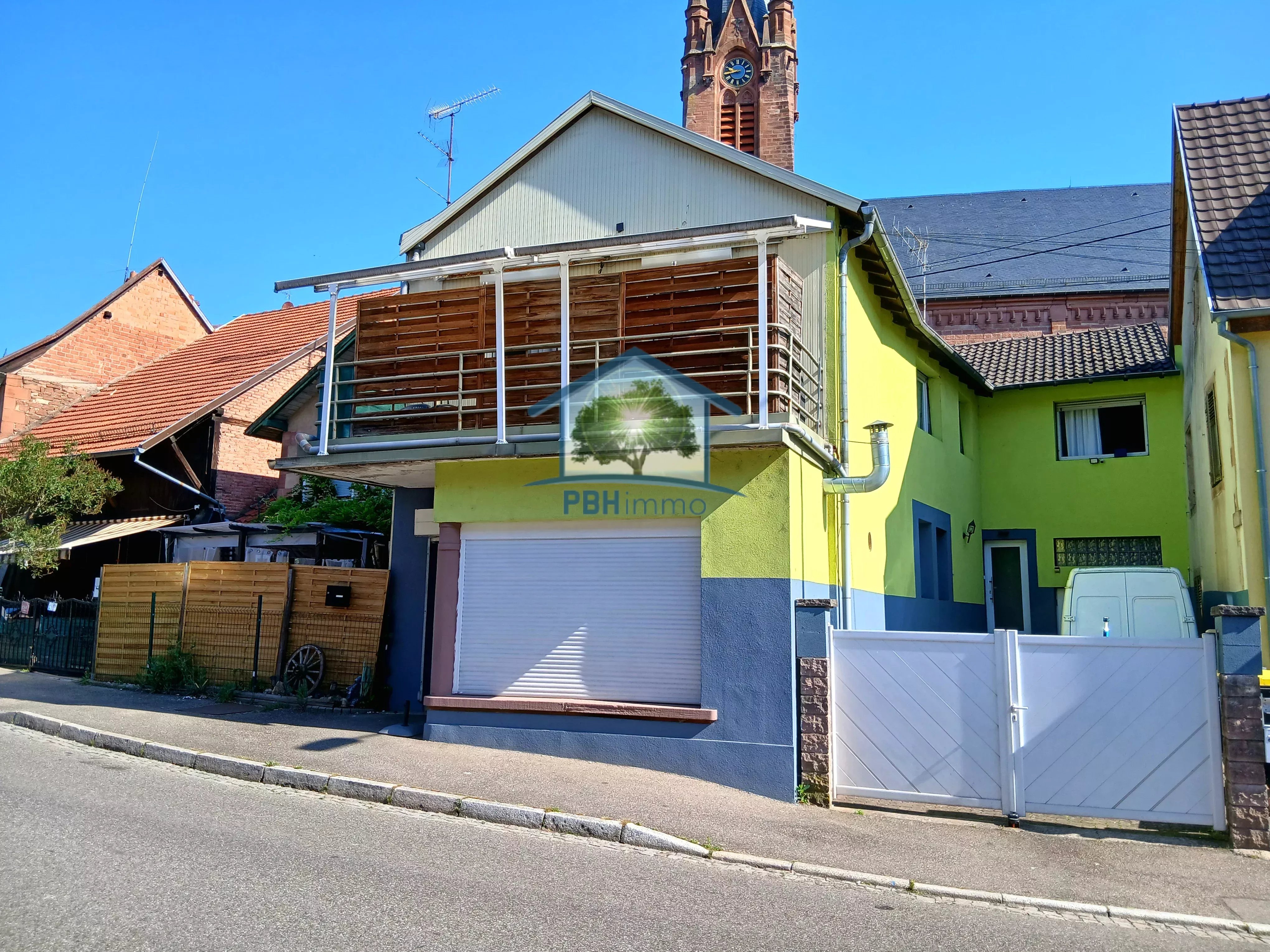 INGWILLER (67) - MAISON F3/F4 90 M² TERRASSE GARAGE + LOCAL COMMERCIAL LOUE