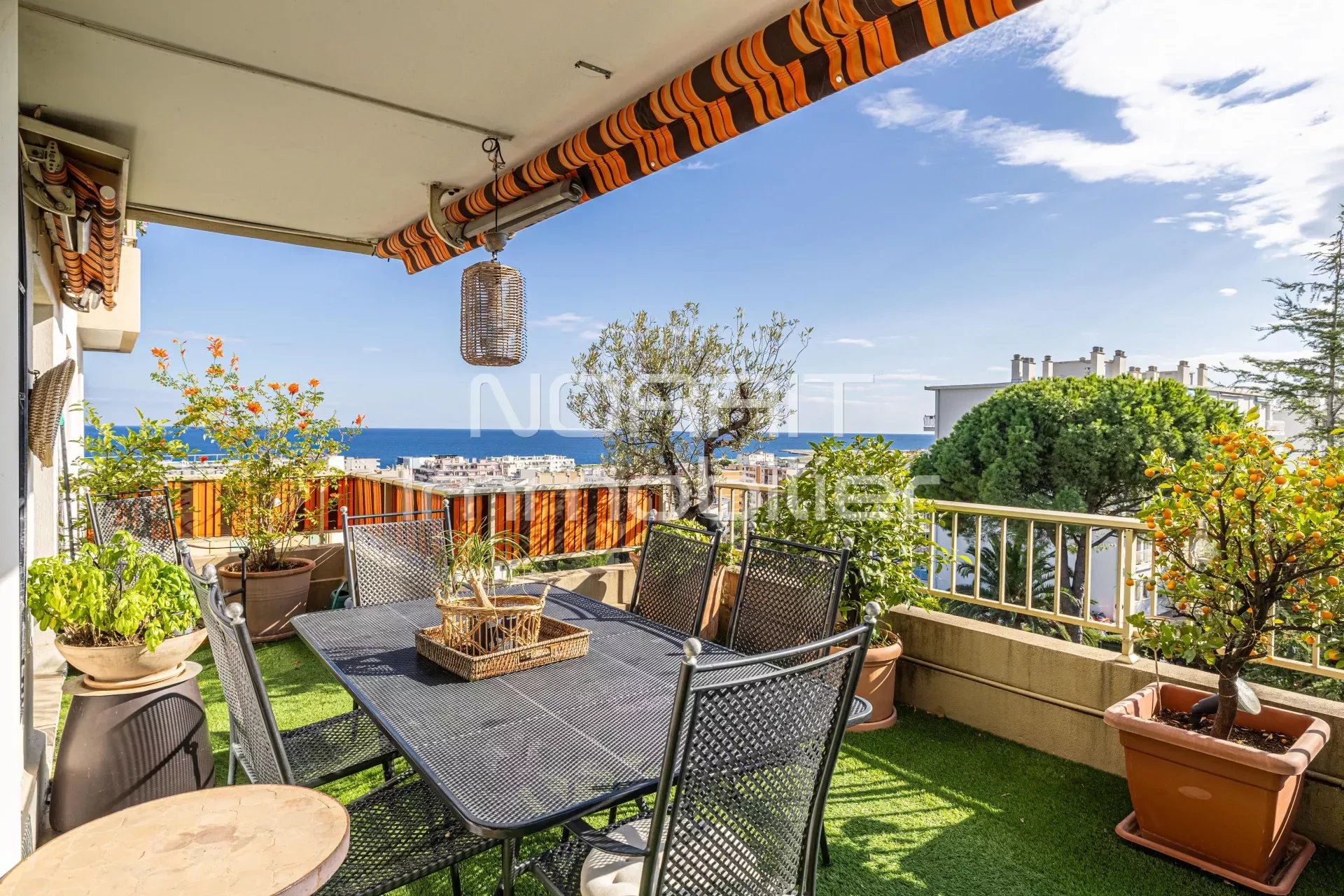 NICE OUEST LANTERNE SUPERBE 3P 91m² TERRASSE 35m² VUE MER