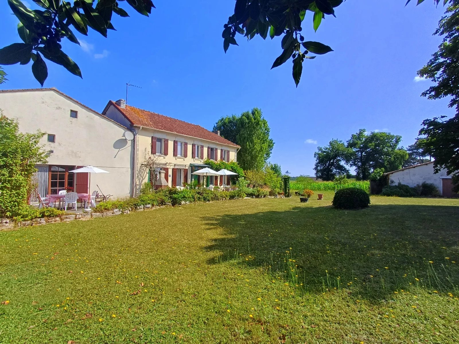 Charmante ferme charentaise avec vue magnifique et potentiel gîte