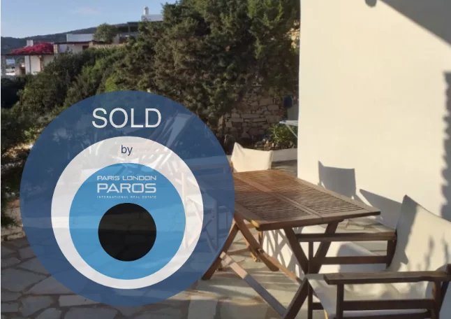 Sea view Cycladic house above Aliki