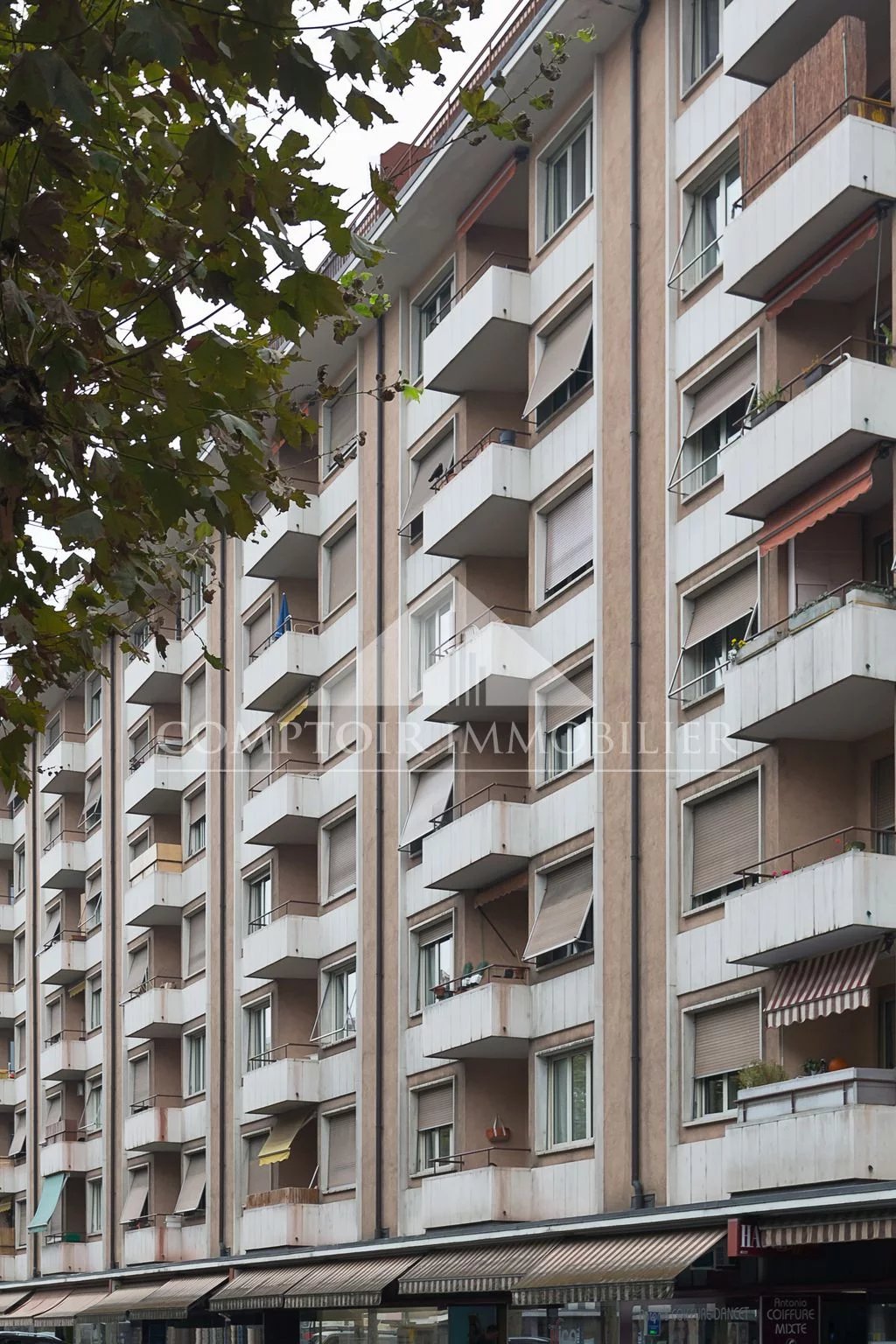 Appartement traversant de 4 pièces (N° 72) d'env. 63 m² au 7ème étage, situé au bord de l'Arve, proche de toutes les commodités.