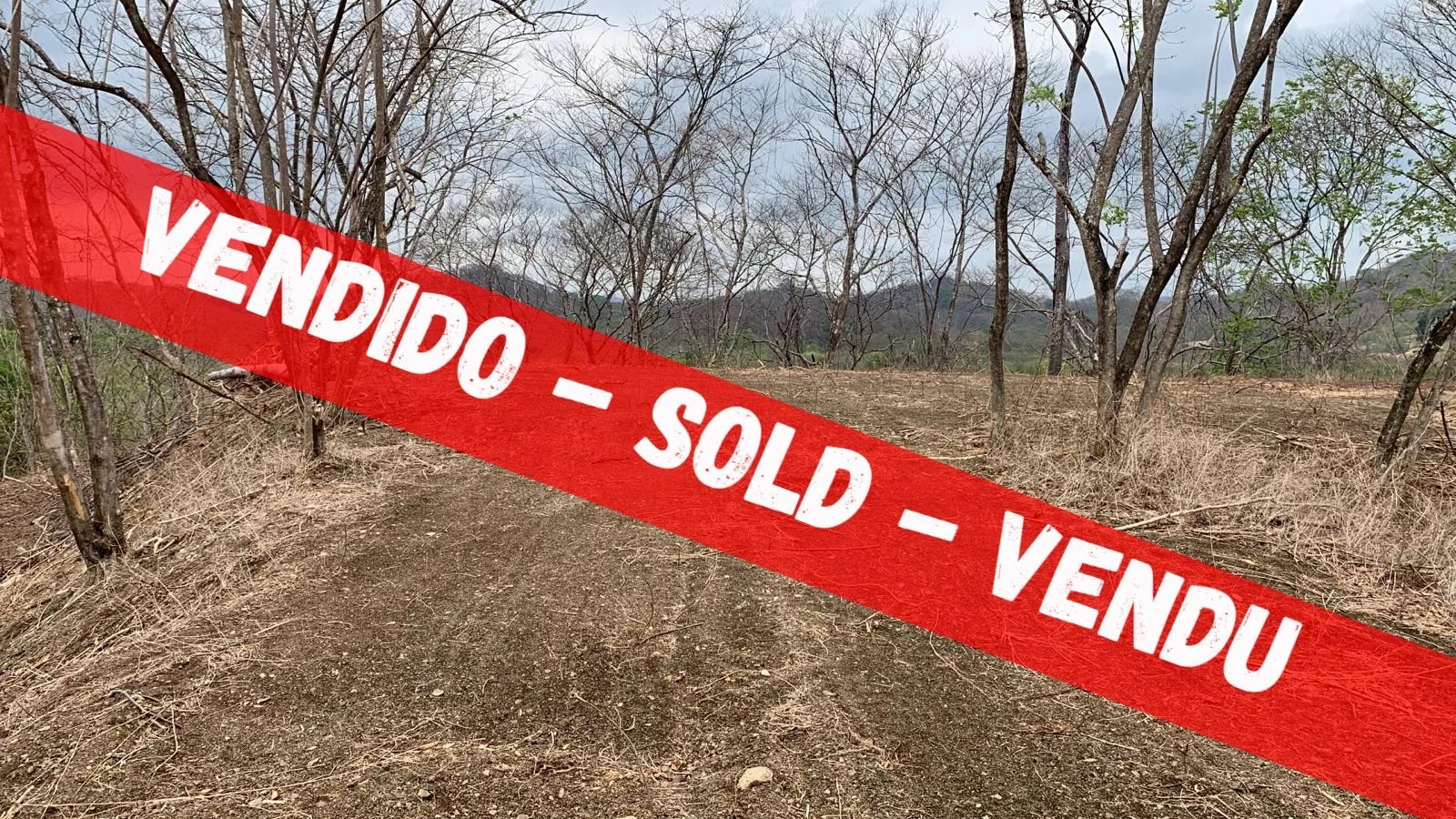 VENDIDO - Lote de 3436 m2 con terrazas y vista a las montañas, listo para construir a solo 10 min. De Tamarindo, Costa Rica