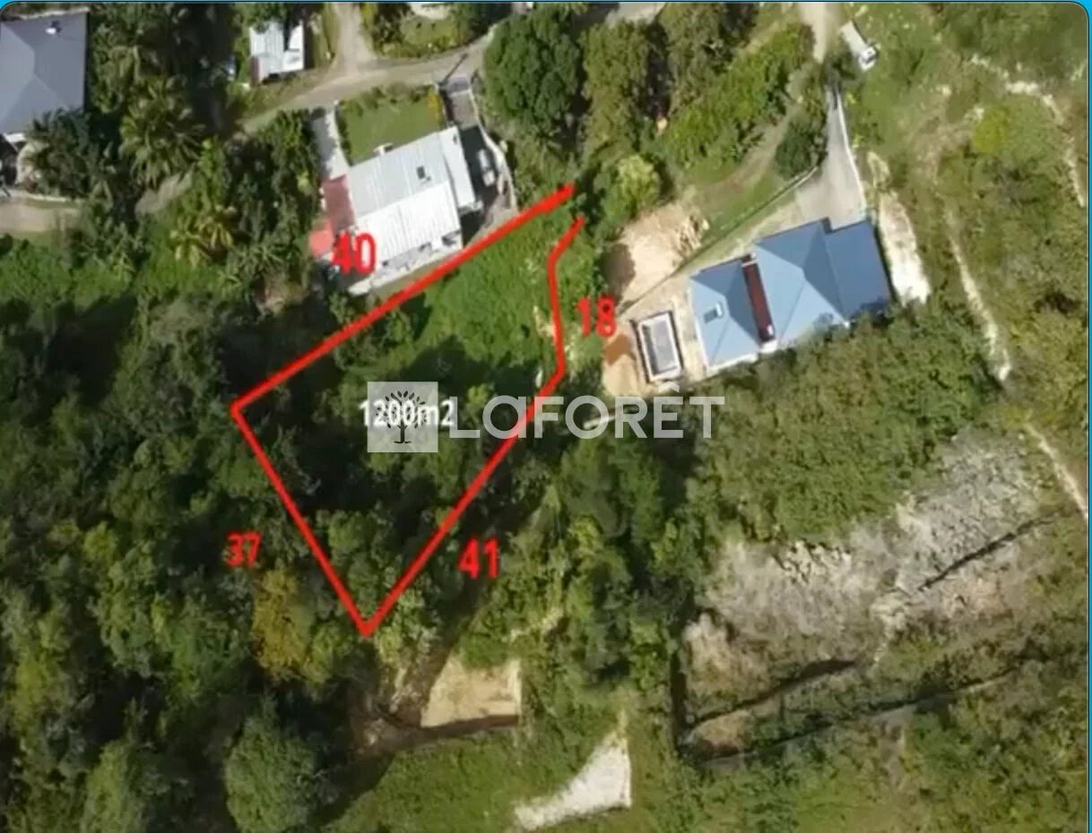Terrain Le Gosier 1200 m2 à la campagne Port Blanc