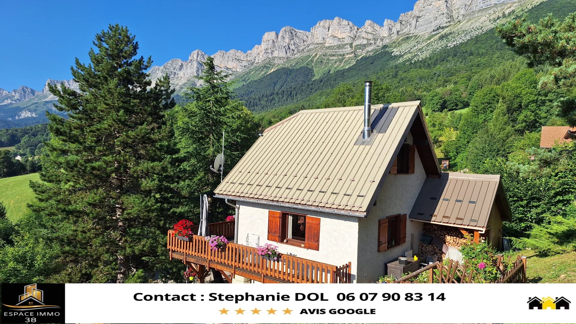 CHALET 4 PIECES AVEC GARAGE SUR 1000m² TERRAIN