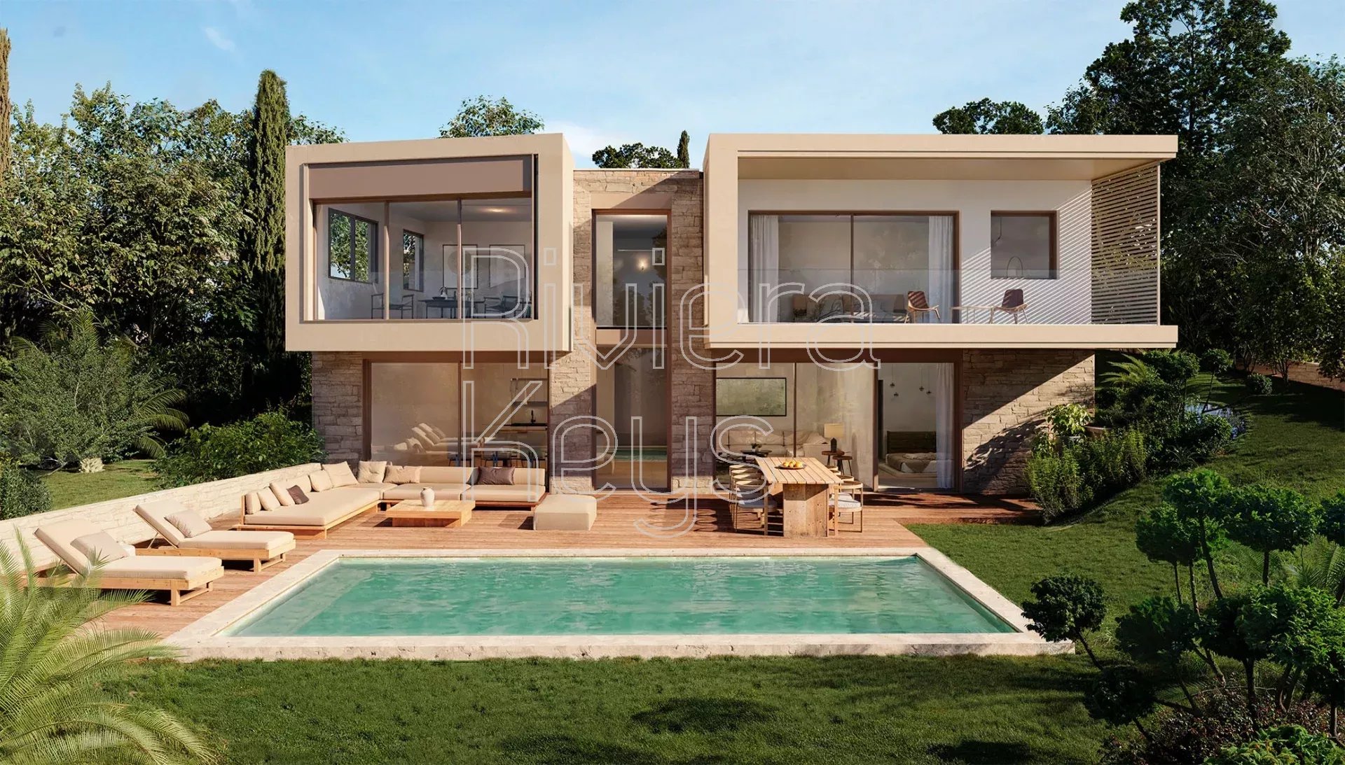 MOUGINS : Trois nouvelles villas d’architecte dans un domaine fermé