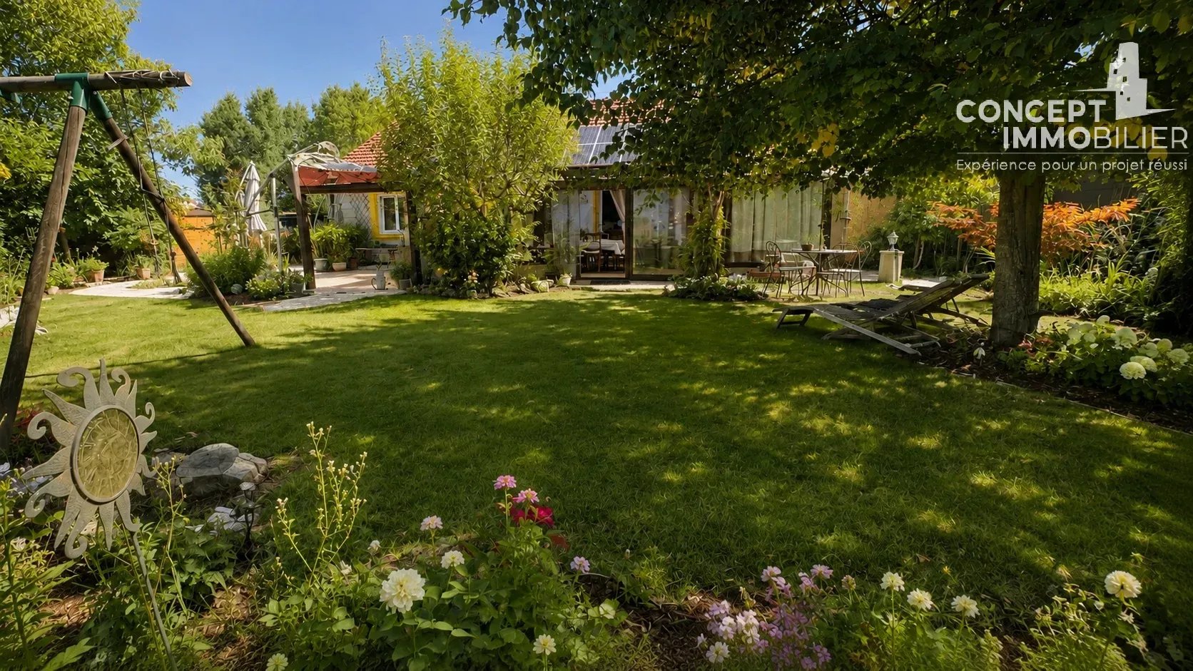 Maison plain pied Florange 3 chambres, garage et jardin