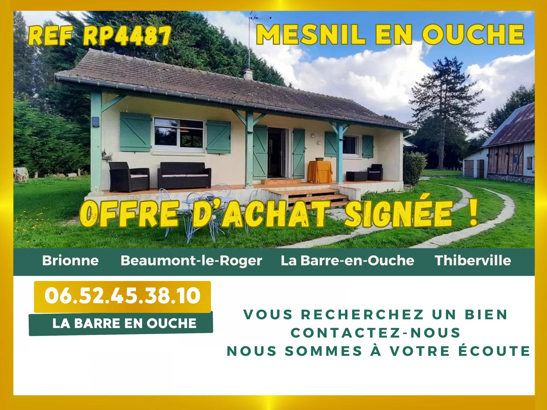 Agence immobilière de AGENCE DE LA BARRE EN OUCHE