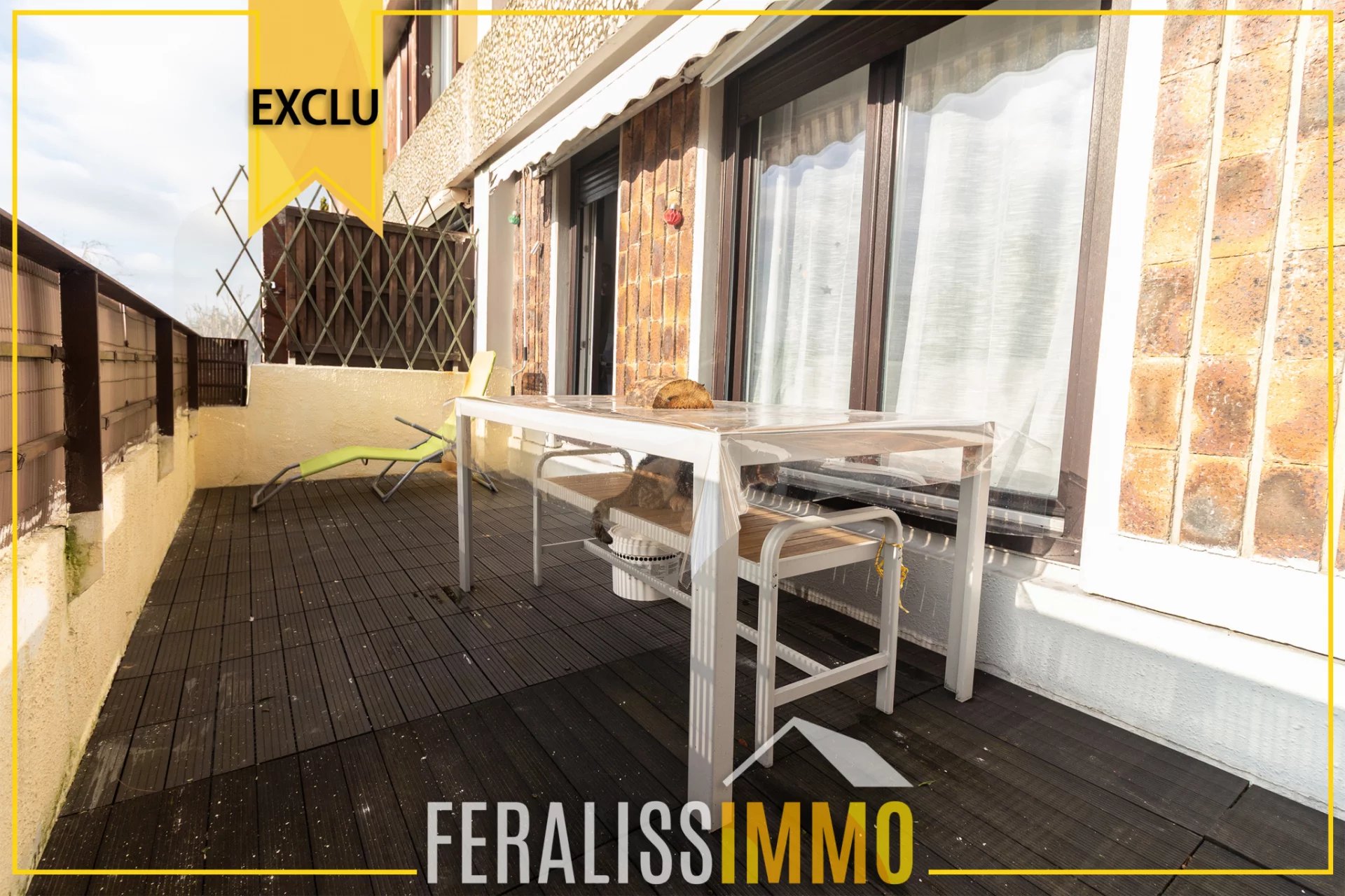 Appartement à 5 min à pied de la gare, 3 chambres + terrasse