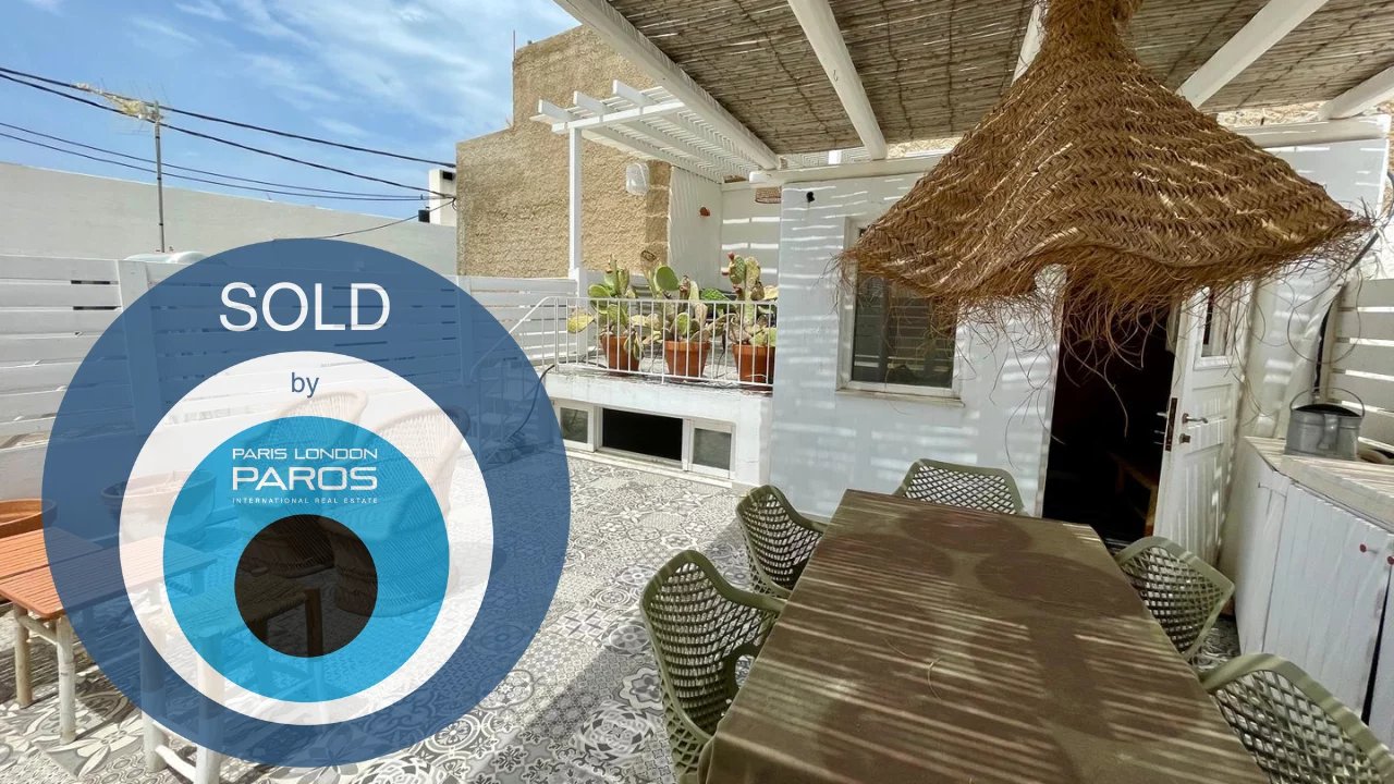 SOLD - CYCLADIC HOUSE WITH TERRACE - PAROS ISLAND