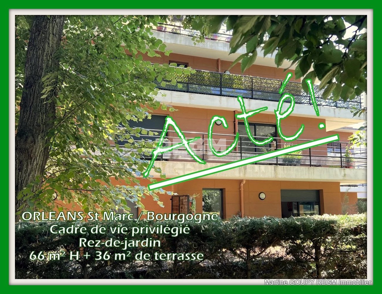 ORLEANS (45) - Appartement de 65.57m2, 2 chambres - RDC - 36