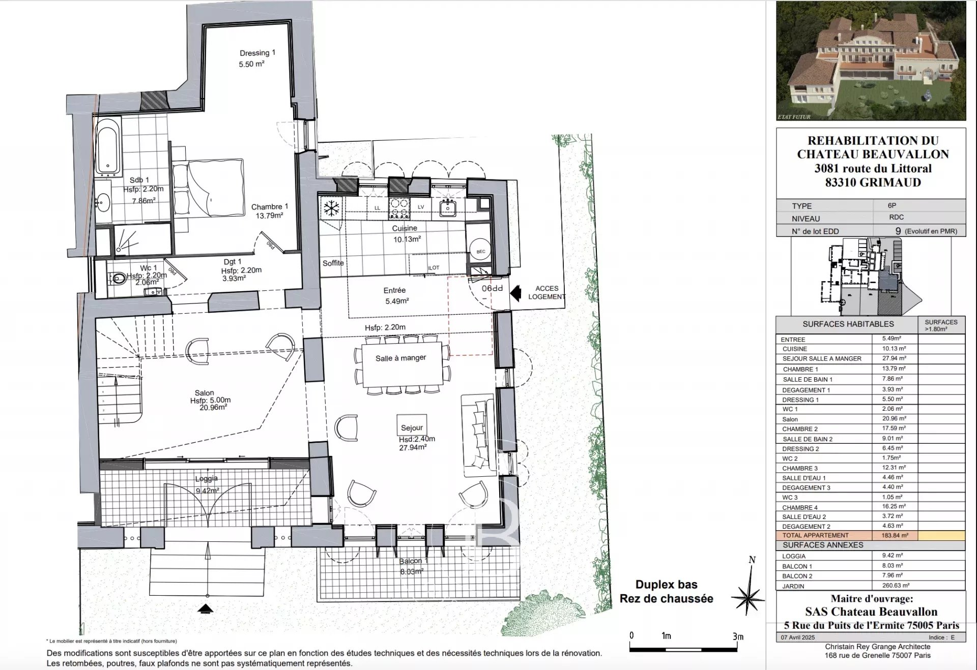 GOLFE DE SAINT-TROPEZ – LUXUEUX APPARTEMENT 4 CHAMBRES AVEC TERRASSE ET JARDIN